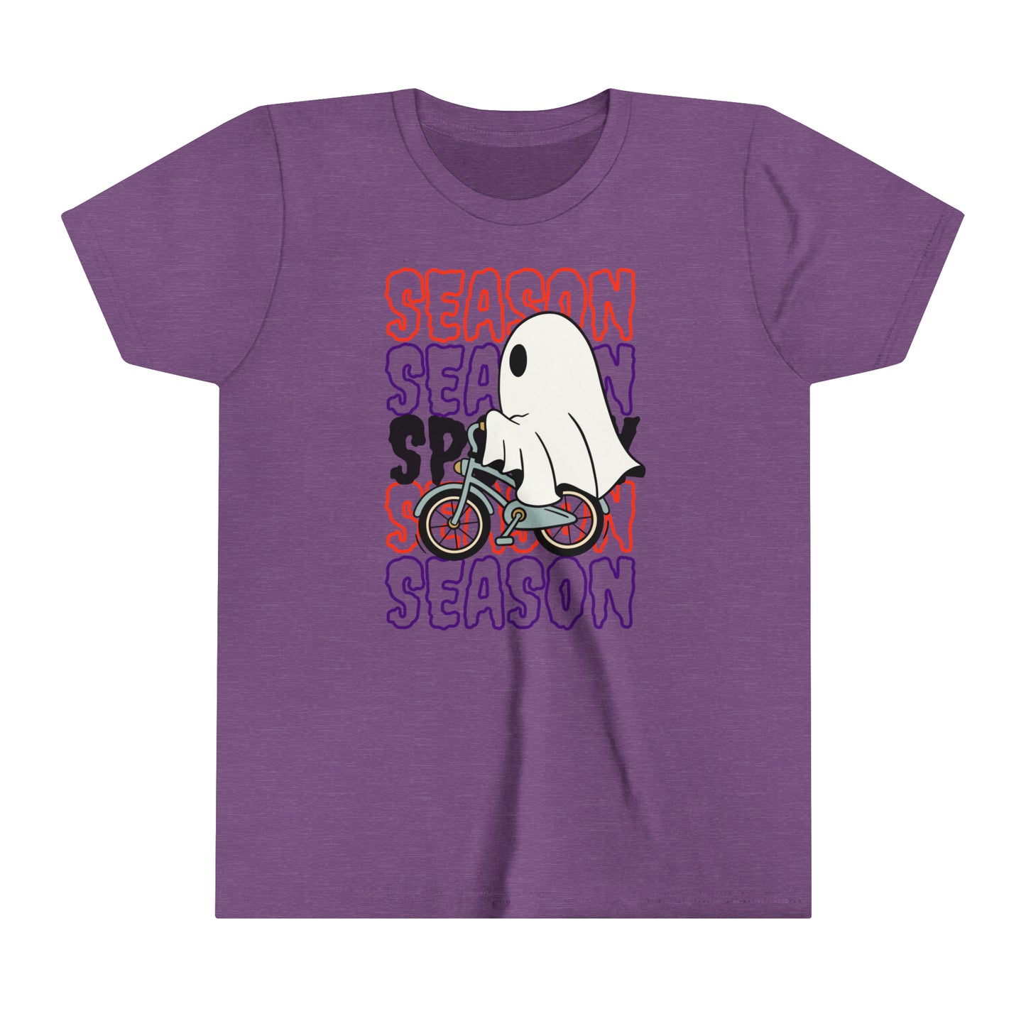T-shirt à manches courtes pour jeunes - Halloween - Petit Fantôme - 18