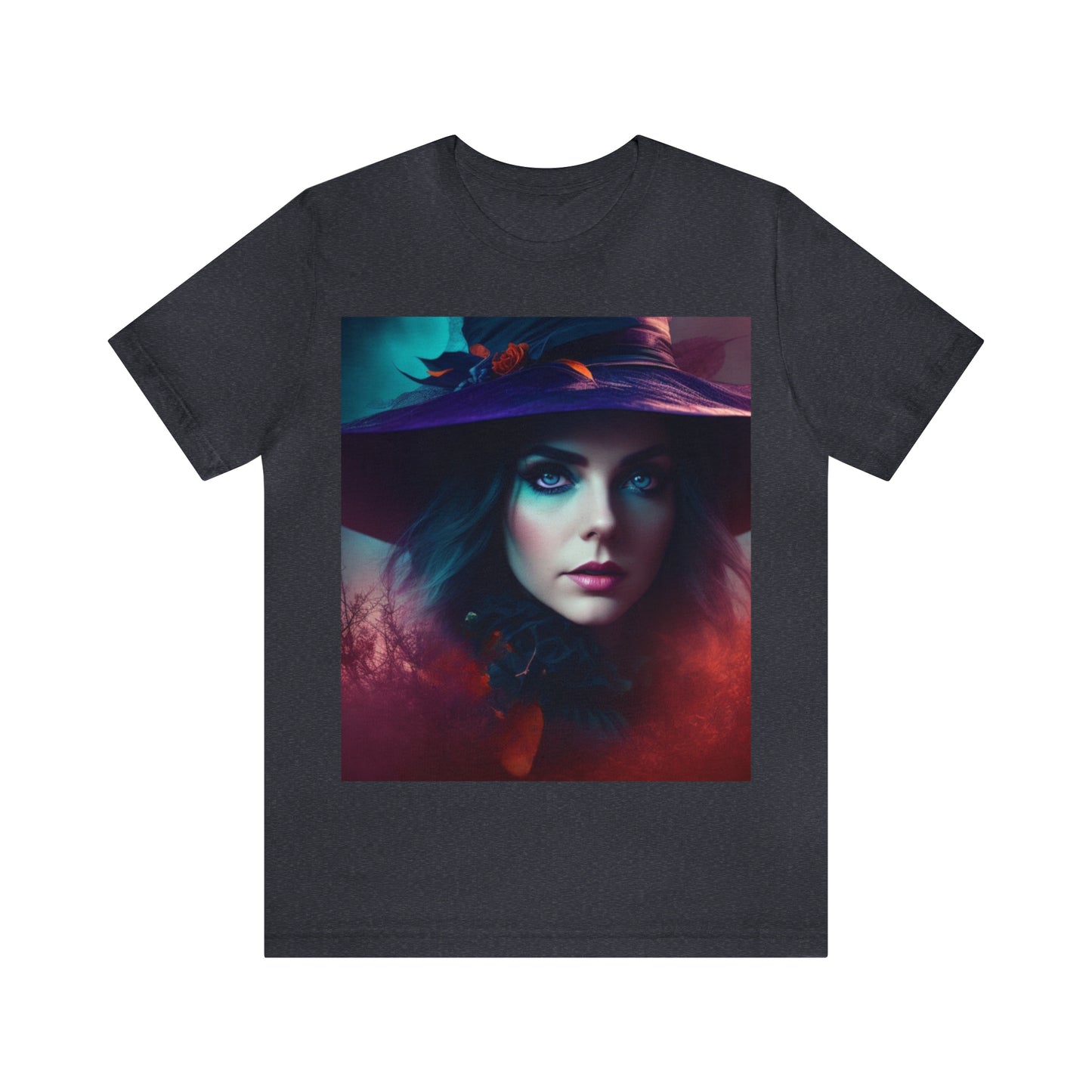 Camiseta de manga corta unisex Jersey - Halloween Witch AI - 08