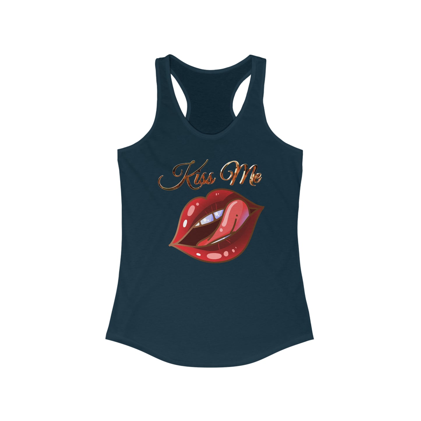Camiseta sin mangas ideal con espalda cruzada para mujer - Labios de amor - 02