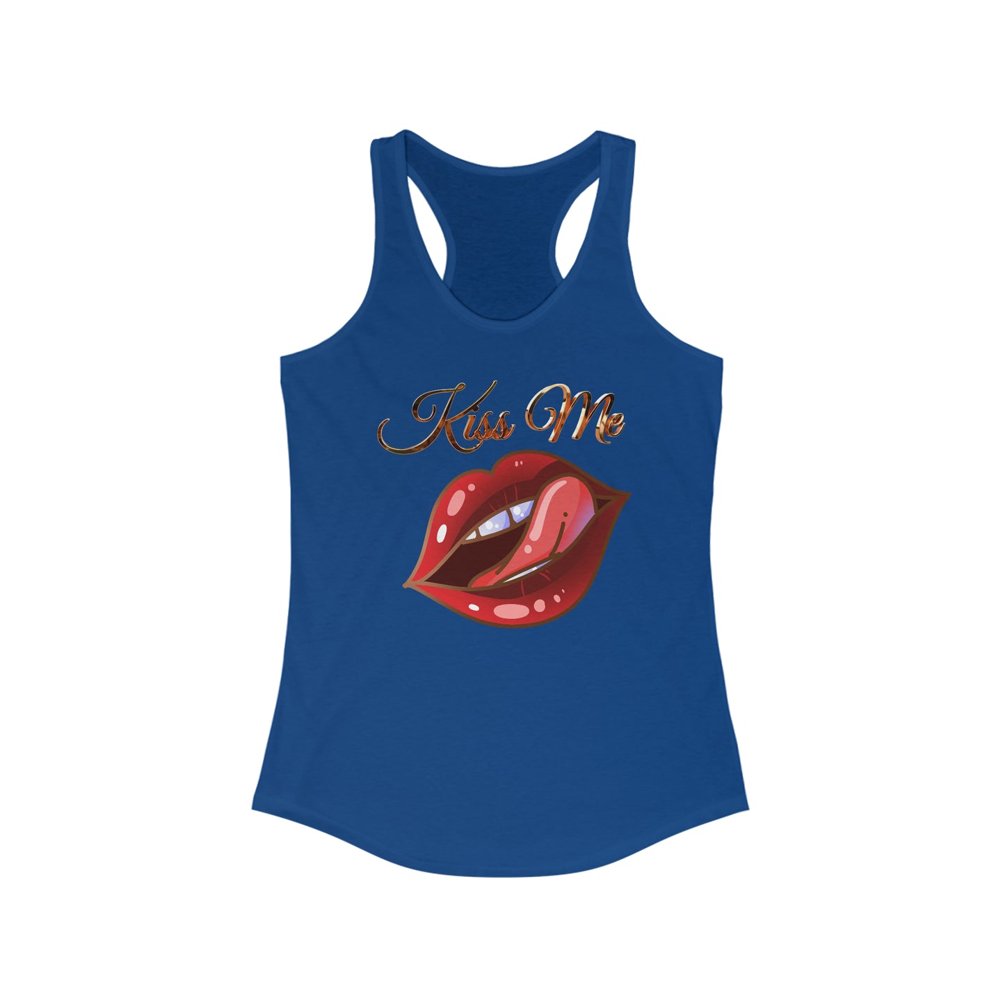 Camiseta sin mangas ideal con espalda cruzada para mujer - Labios de amor - 02