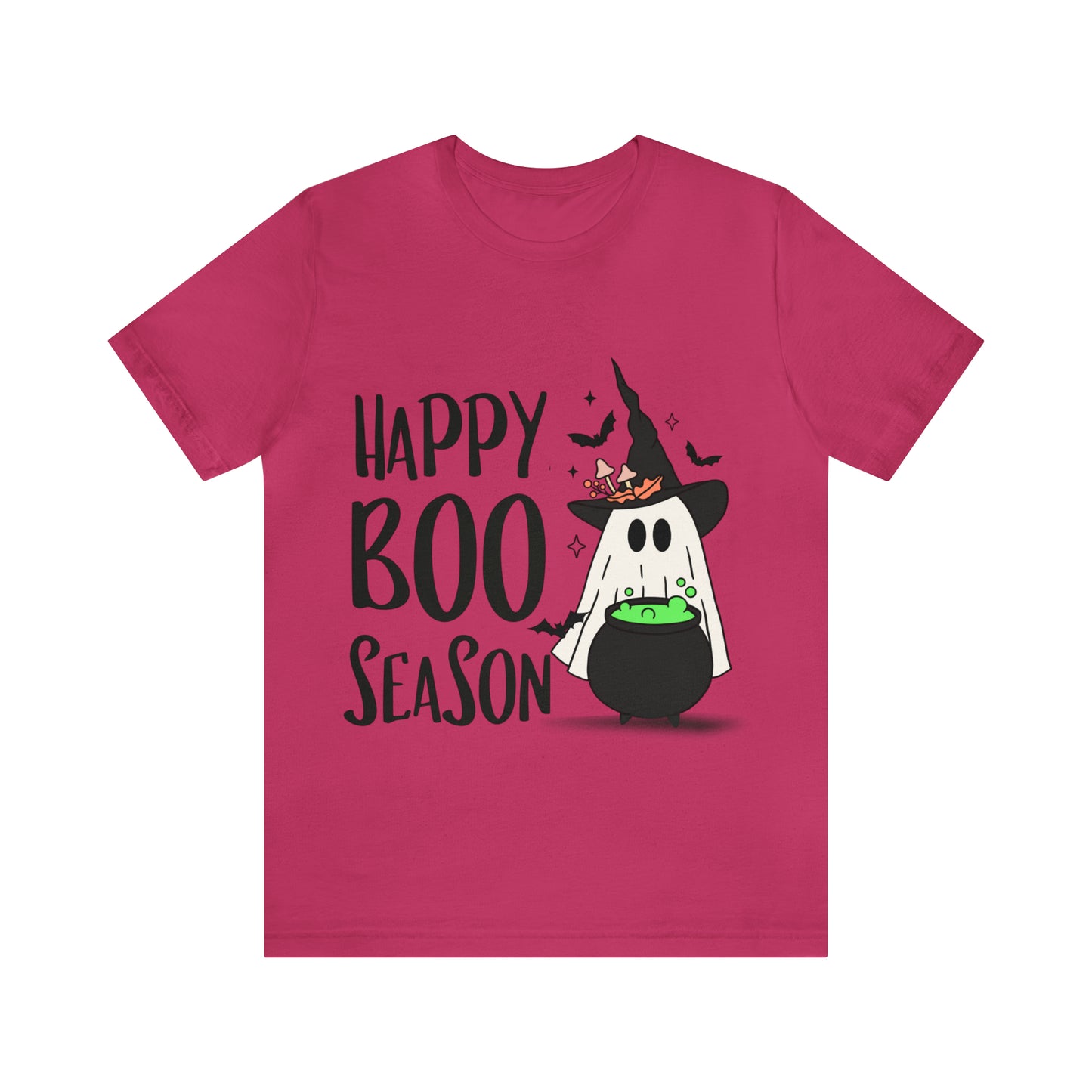 Tee-shirt à manches courtes en jersey unisexe - Halloween - Petit Fantôme - 20