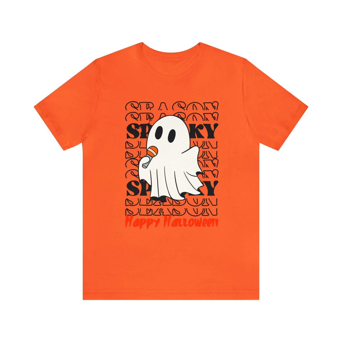 Unisex Jersey Short Sleeve Tee - Halloween - Little Ghost - 06