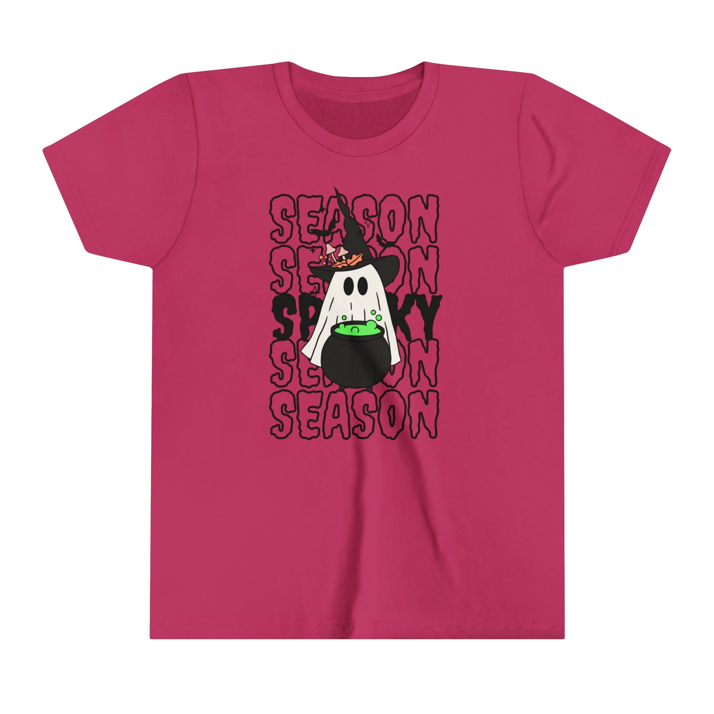 T-shirt à manches courtes pour jeunes - Halloween - Petit Fantôme - 14