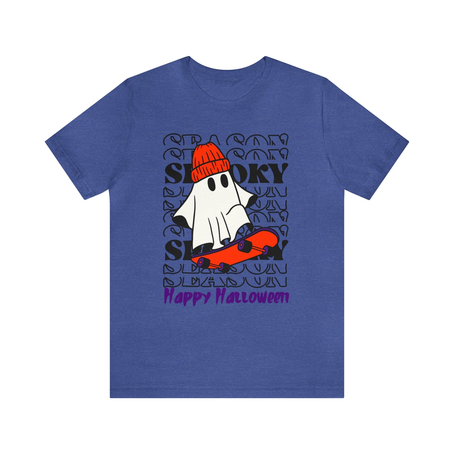 Camiseta de manga corta de jersey unisex - Halloween - Pequeño fantasma - 02