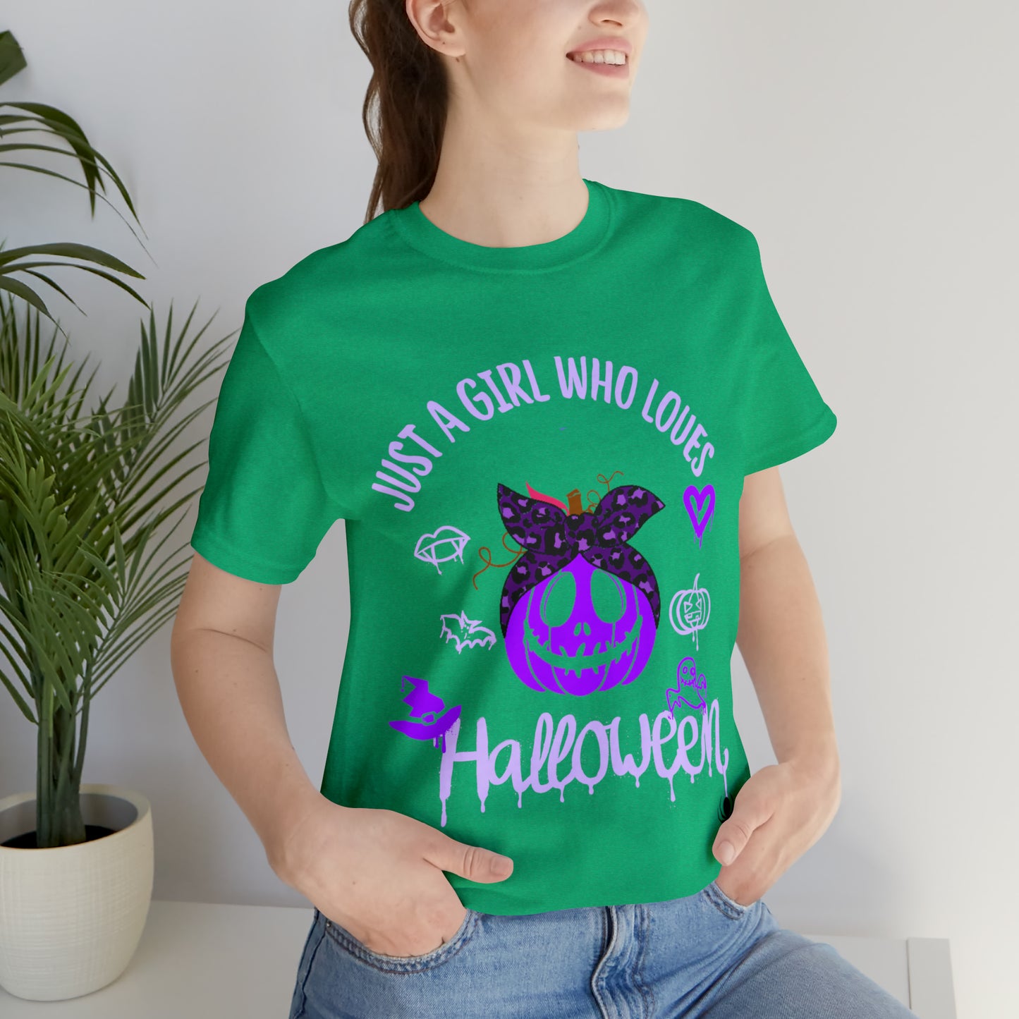 Camiseta de manga corta Unisex Jersey - Halloween - Sólo una niña - 02