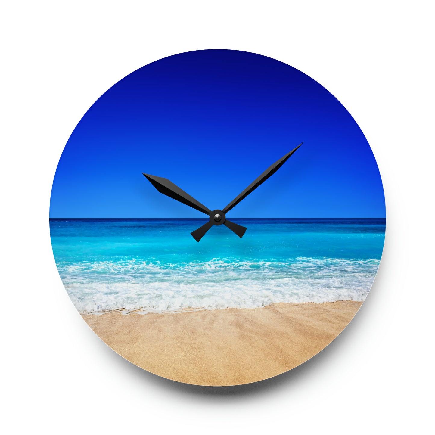 Reloj de pared acrílico - Playa