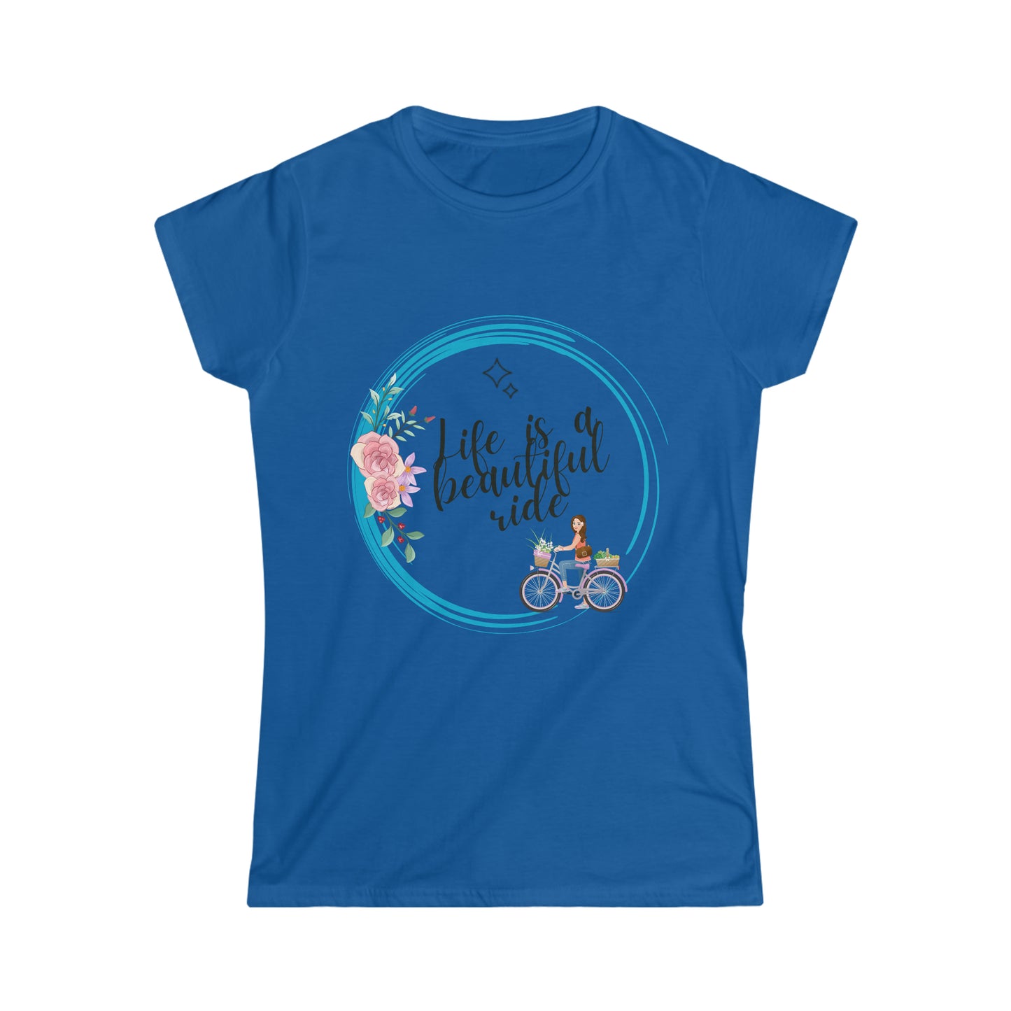 Camiseta Softstyle para mujer - La vida es hermosa