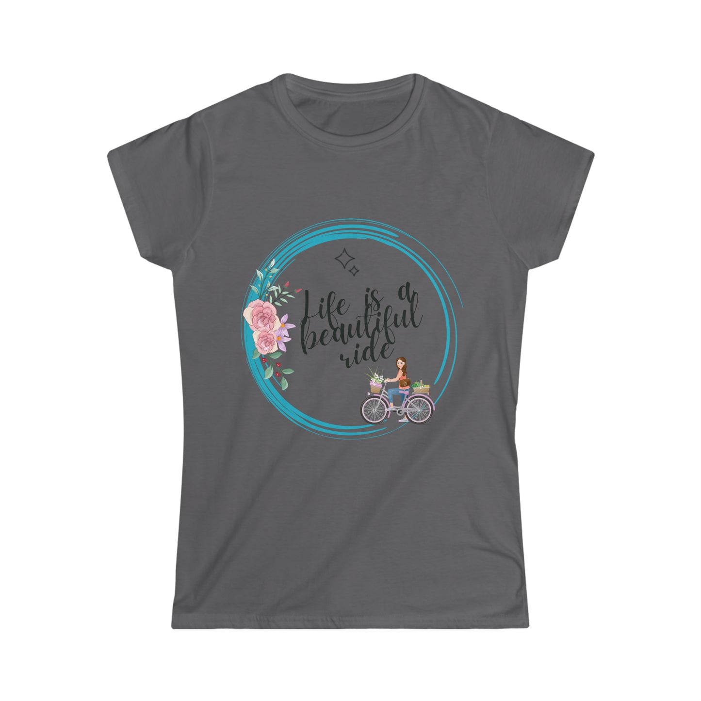 Camiseta Softstyle para mujer - La vida es hermosa