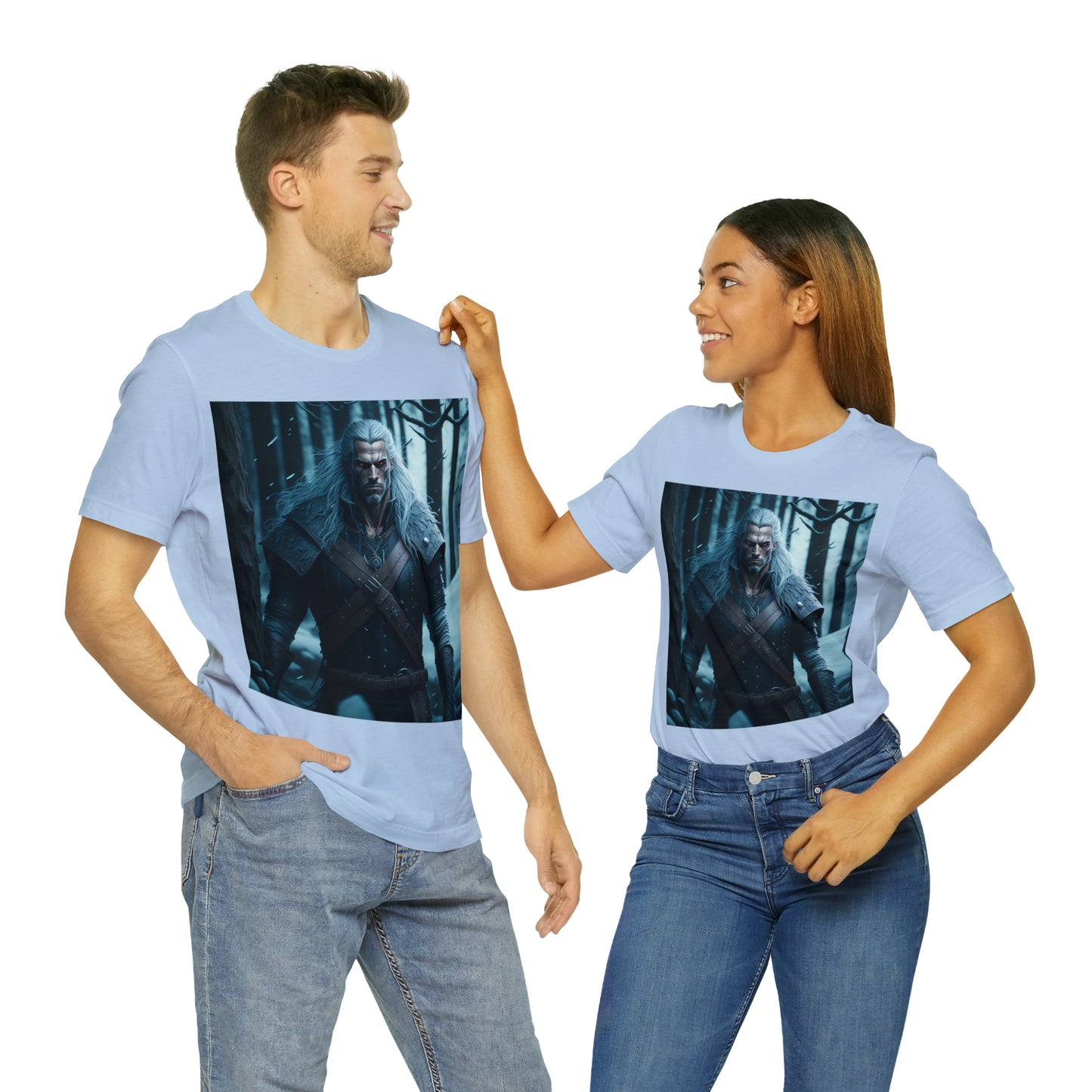Camiseta de manga corta Unisex Jersey - Halloween Witch man AI - 01