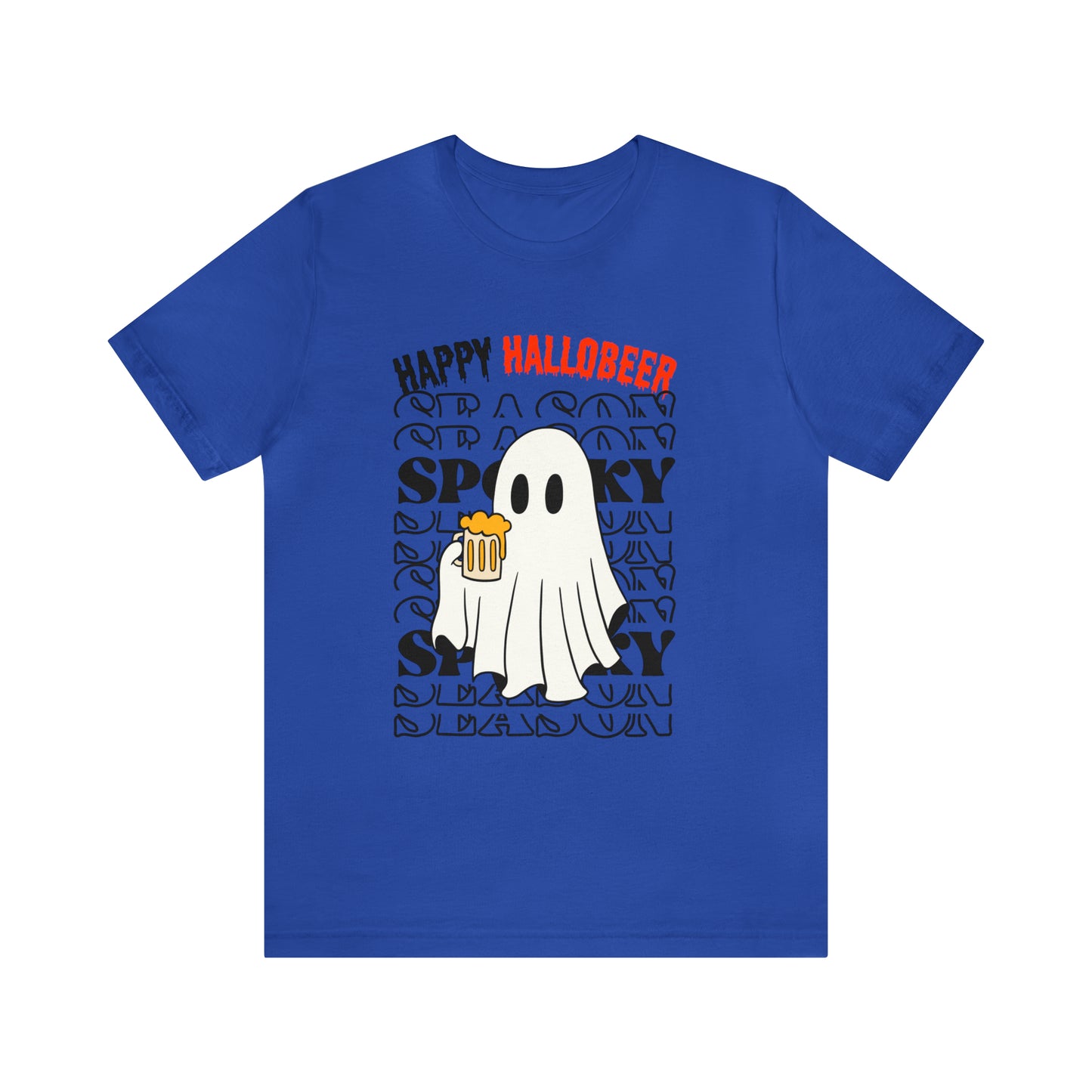 Tee-shirt à manches courtes en jersey unisexe - Halloween - Petit Fantôme - 01