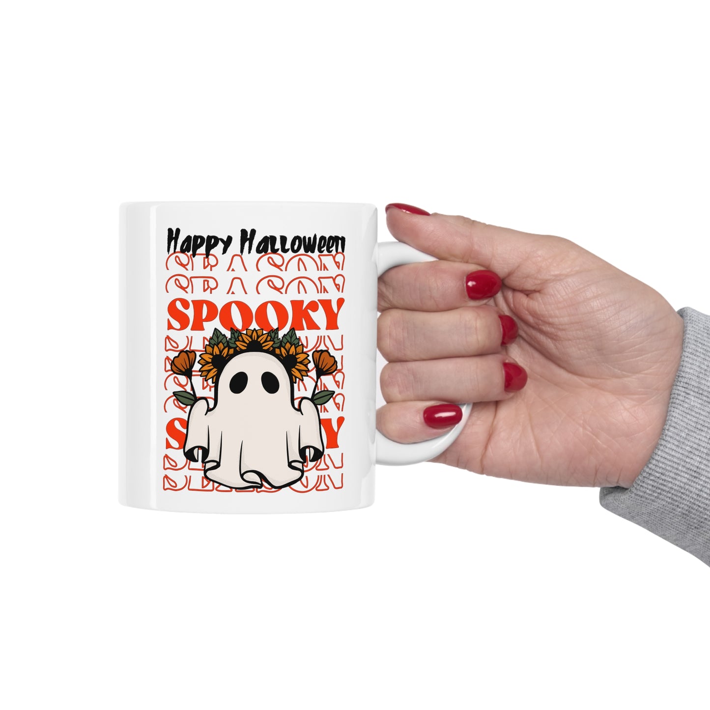 Taza de Cerámica 11oz - Halloween - Pequeño Fantasma - 11