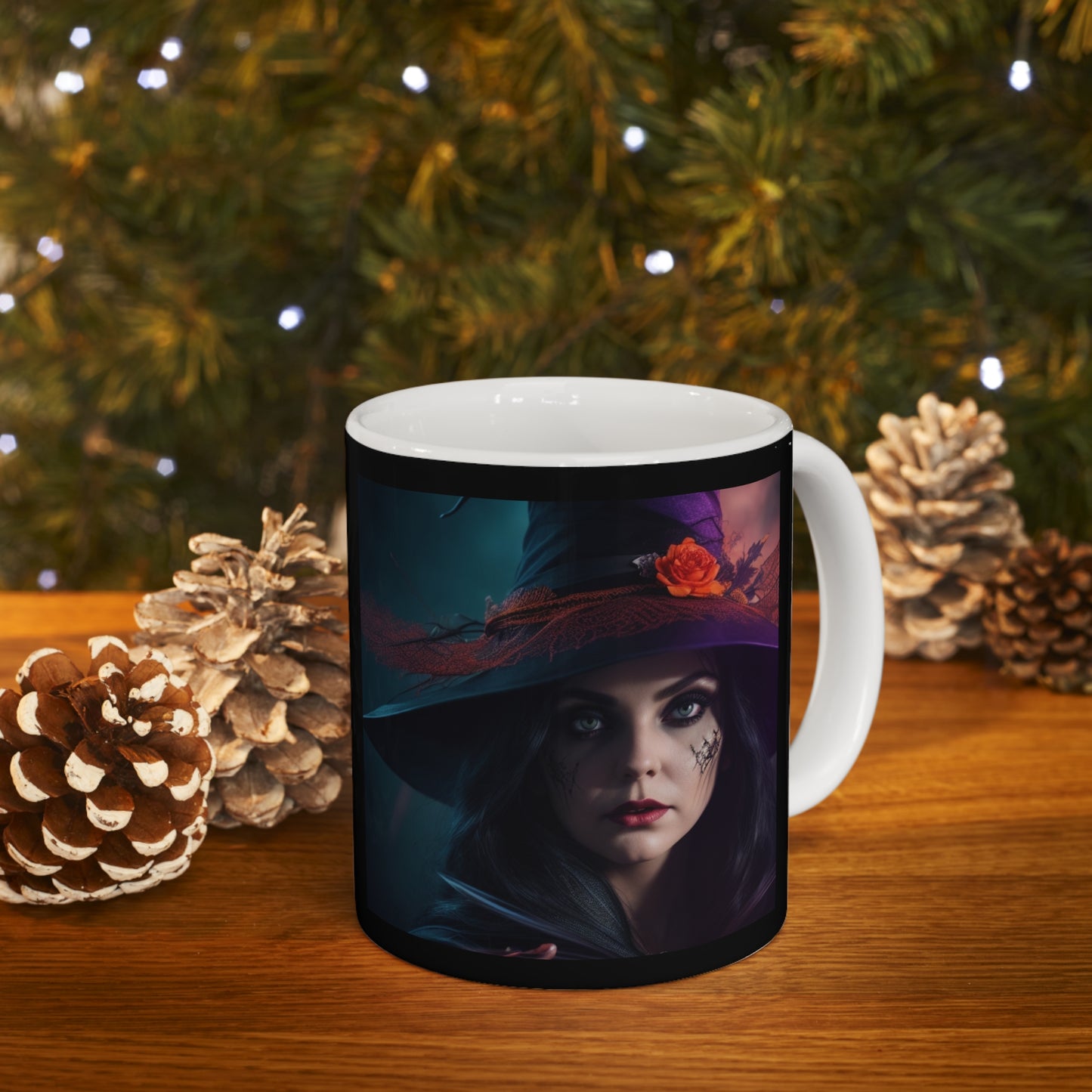 Taza de Cerámica 11oz - Bruja de Halloween AI - 06