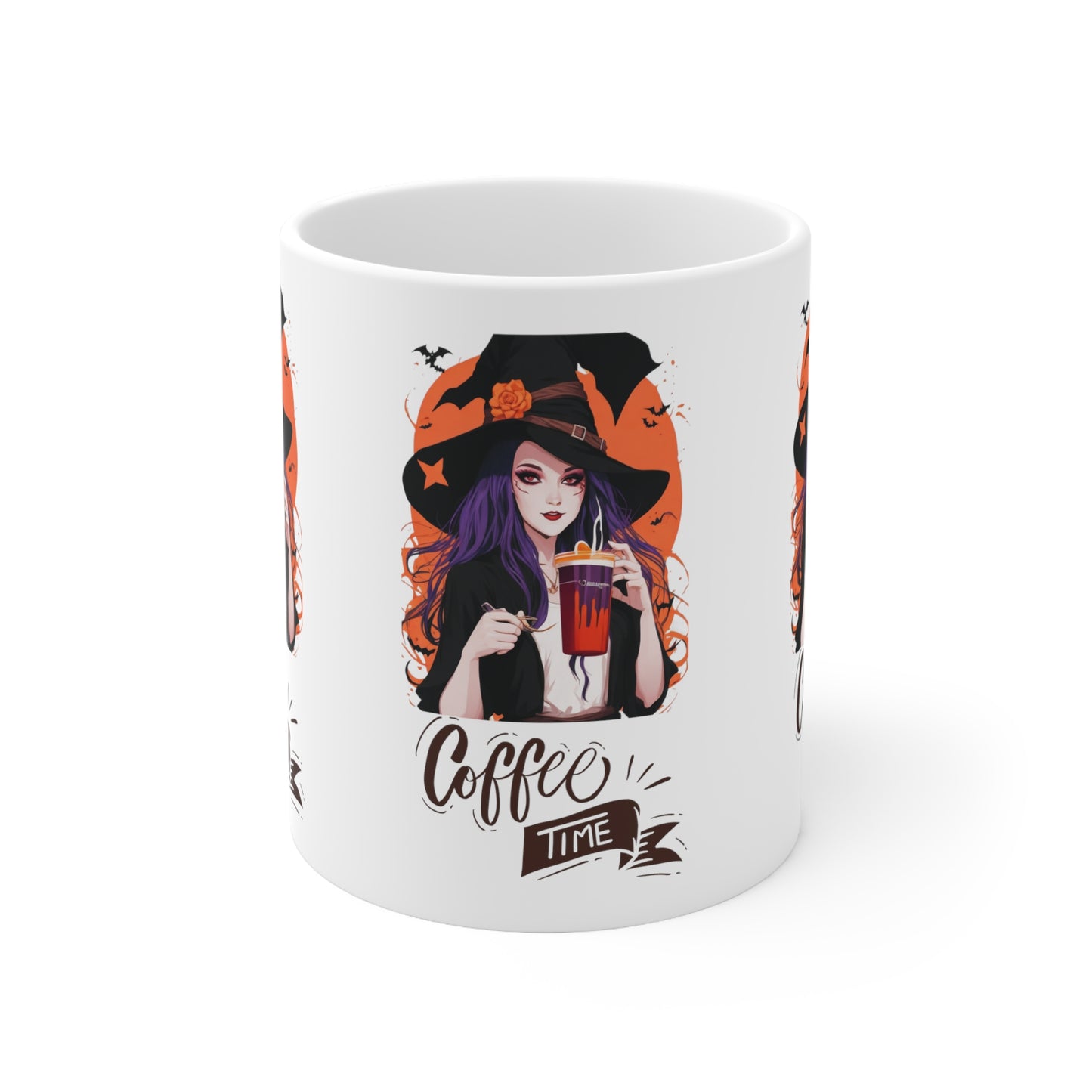 Mug en céramique 11oz - Sorcière d'Halloween - 03