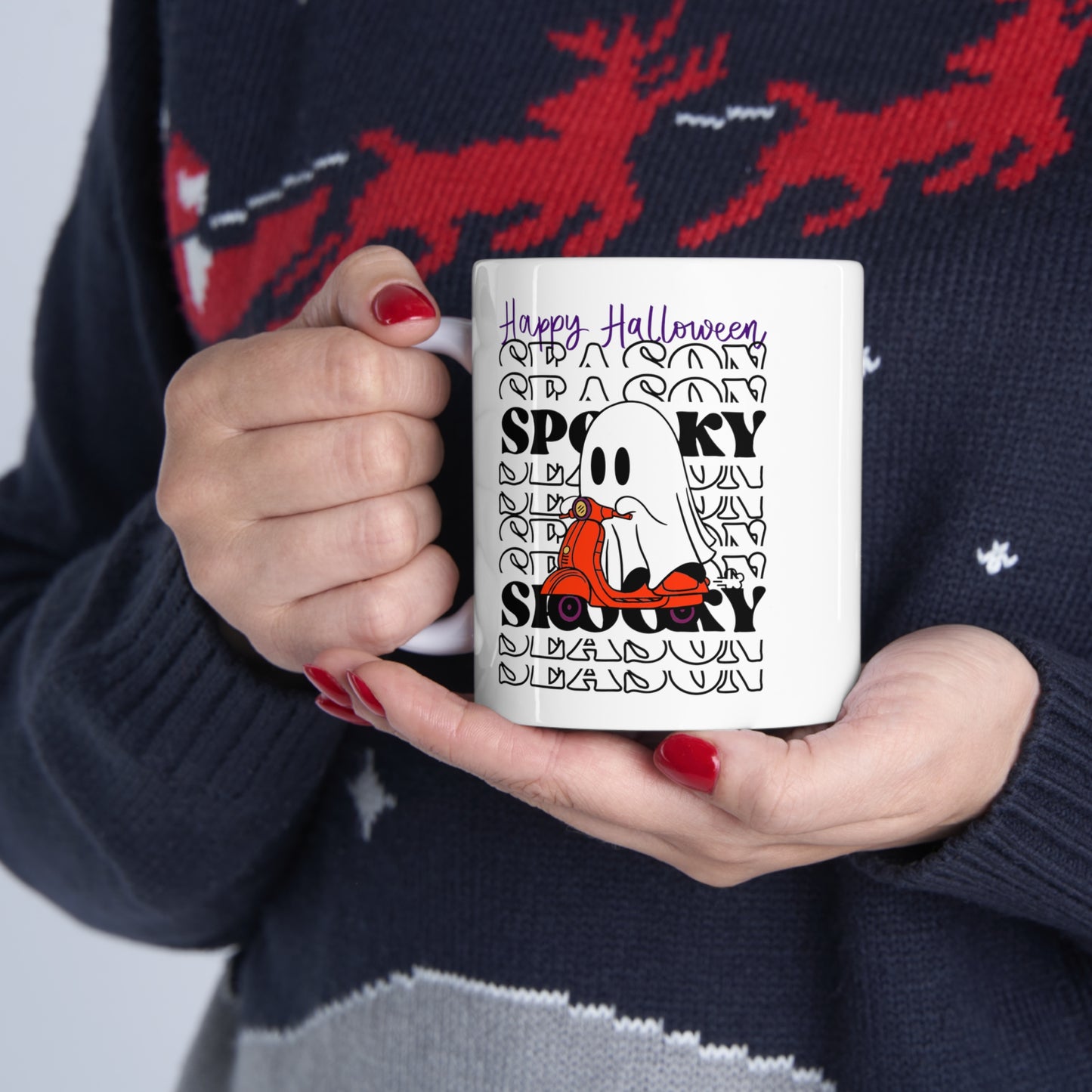 Mug en céramique 11oz - Halloween - Petit Fantôme - 09