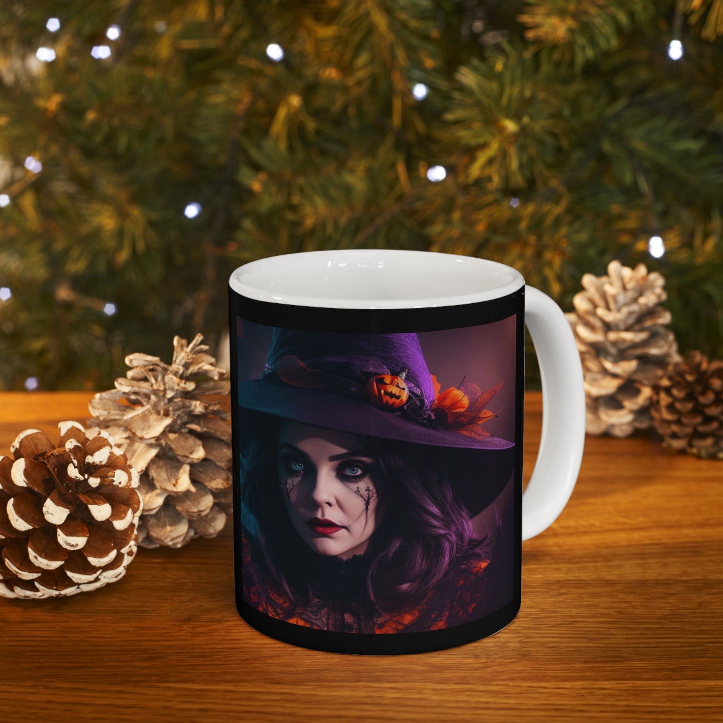 Taza de Cerámica 11oz - Bruja de Halloween AI - 05