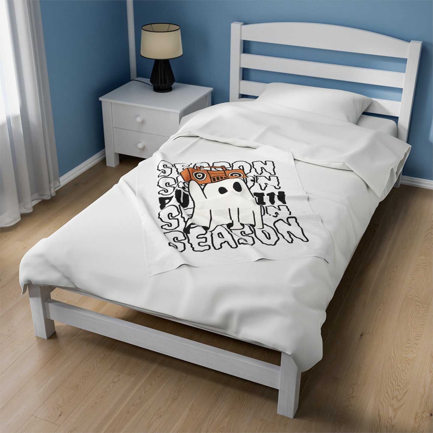 Couverture Peluche Velours - Halloween - Petit Fantôme - 15