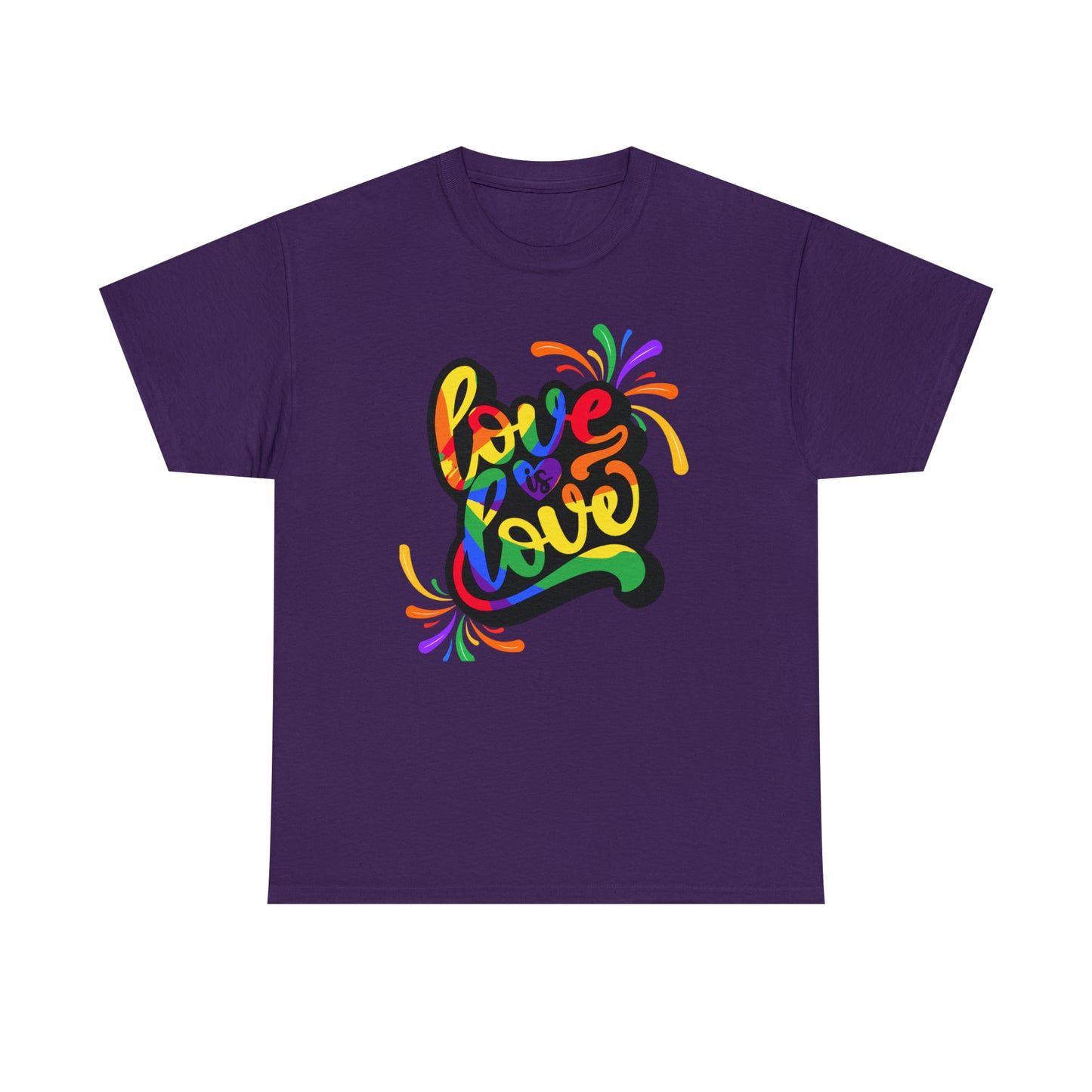 Camiseta unisex de algodón pesado - El amor es amor - 01