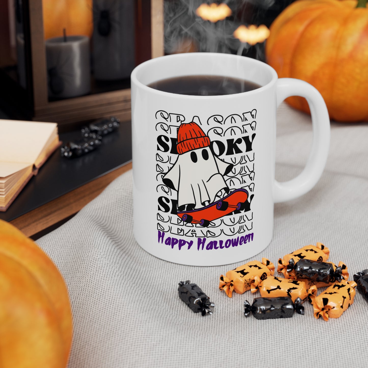 Taza de Cerámica 11oz - Halloween - Pequeño Fantasma - 02