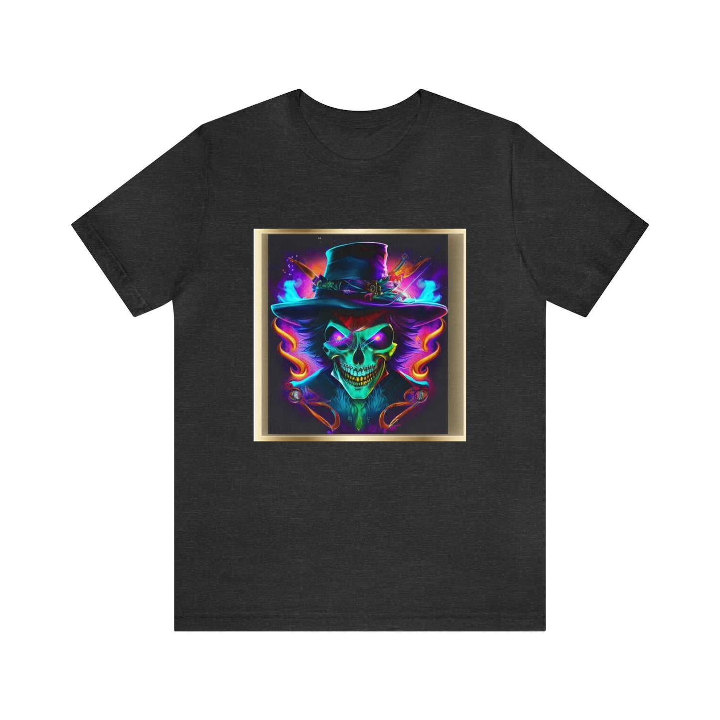 Camiseta de manga corta unisex Jersey - Calaveras de brujas de Halloween - 09