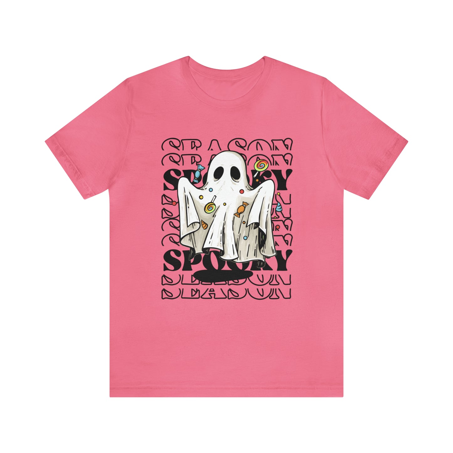 Tee-shirt à manches courtes en jersey unisexe - Halloween - Petit Fantôme - 05
