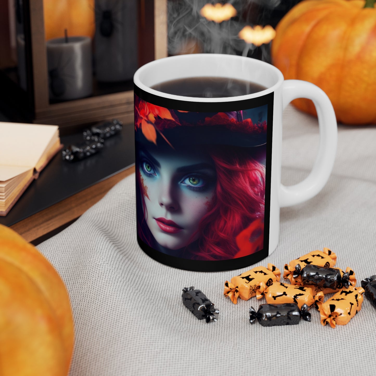 Taza de Cerámica 11oz - Bruja de Halloween AI - 04