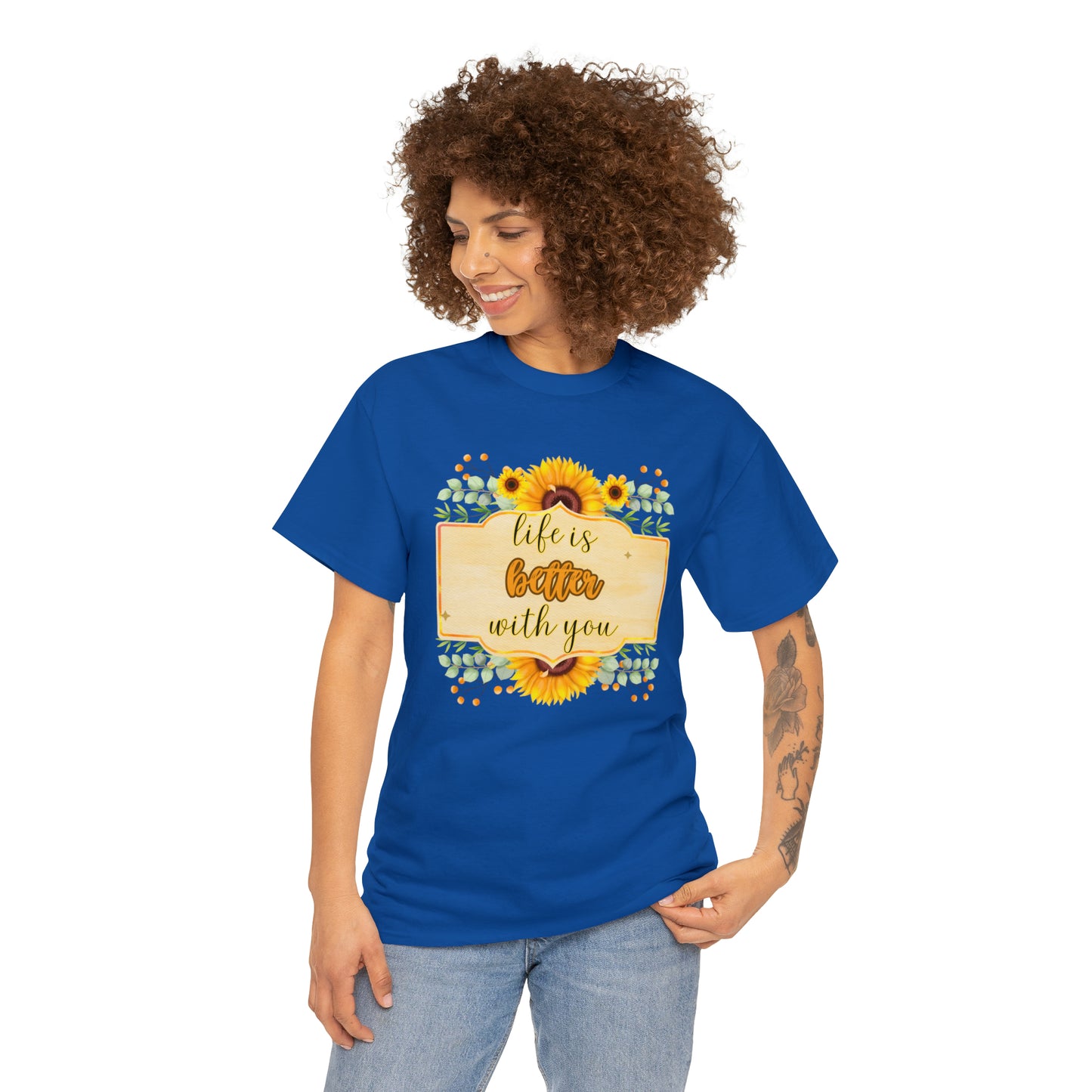 Camiseta unisex de algodón pesado - Amor y libertad - 08