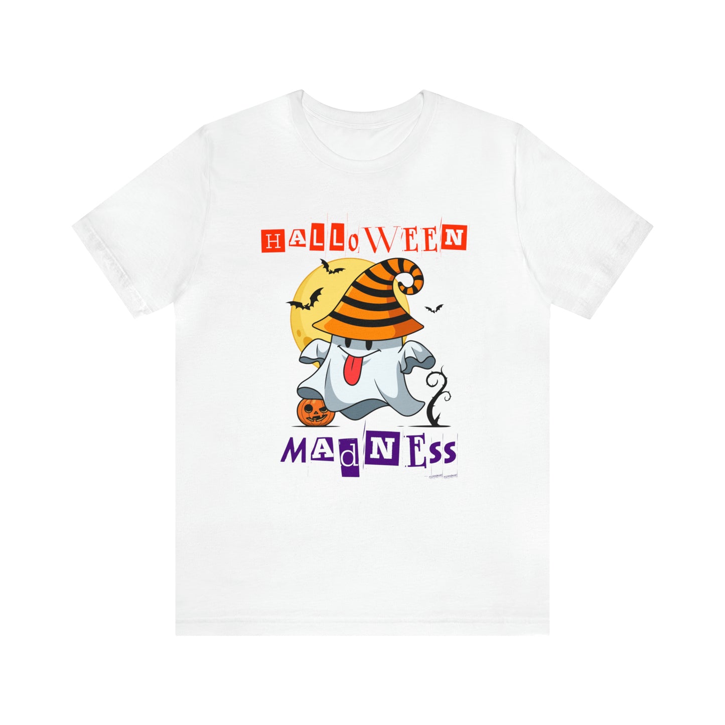 Camiseta de manga corta de jersey unisex - Halloween - Pequeño fantasma - 04