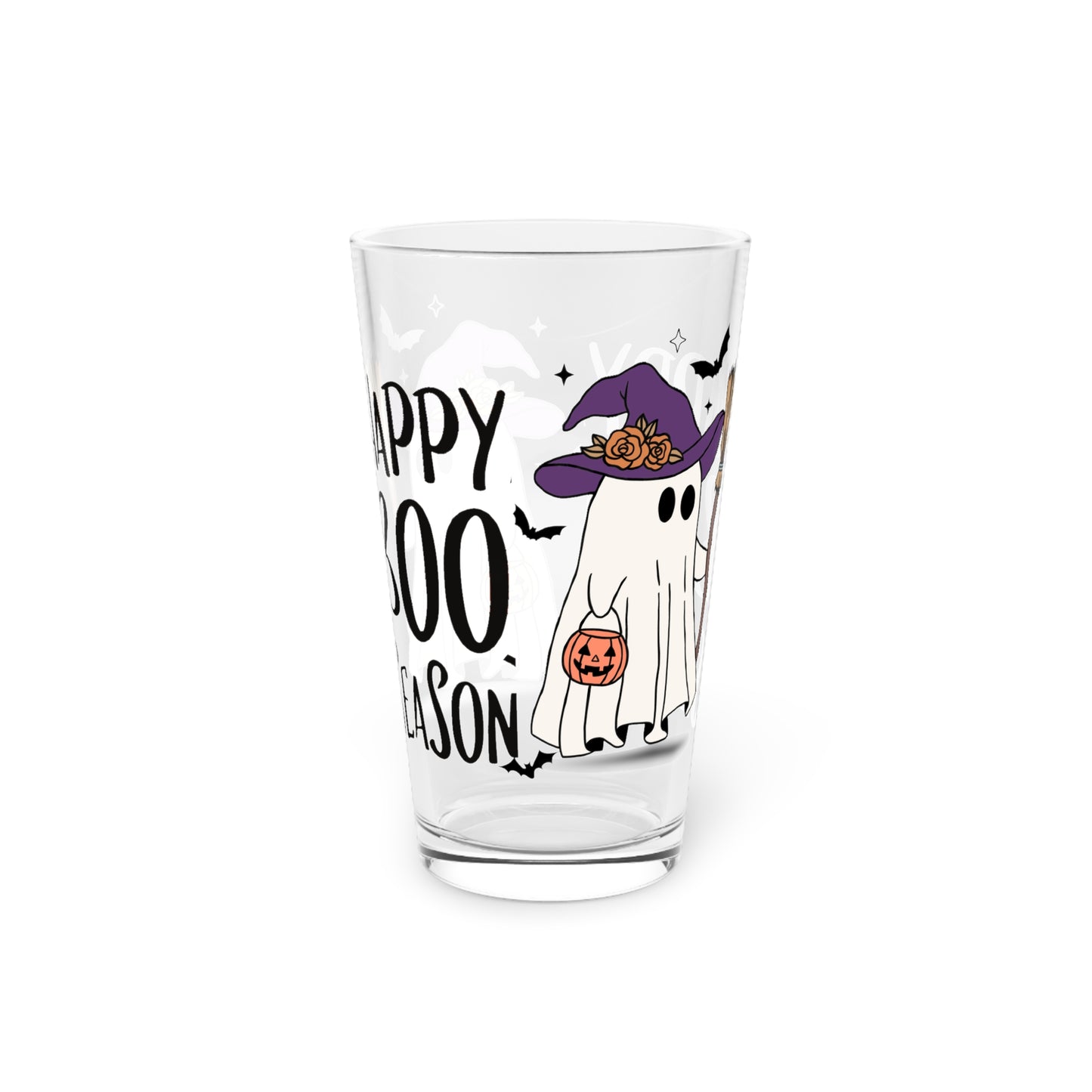 Vaso de pinta, 16 oz - Halloween - Pequeño fantasma - 21