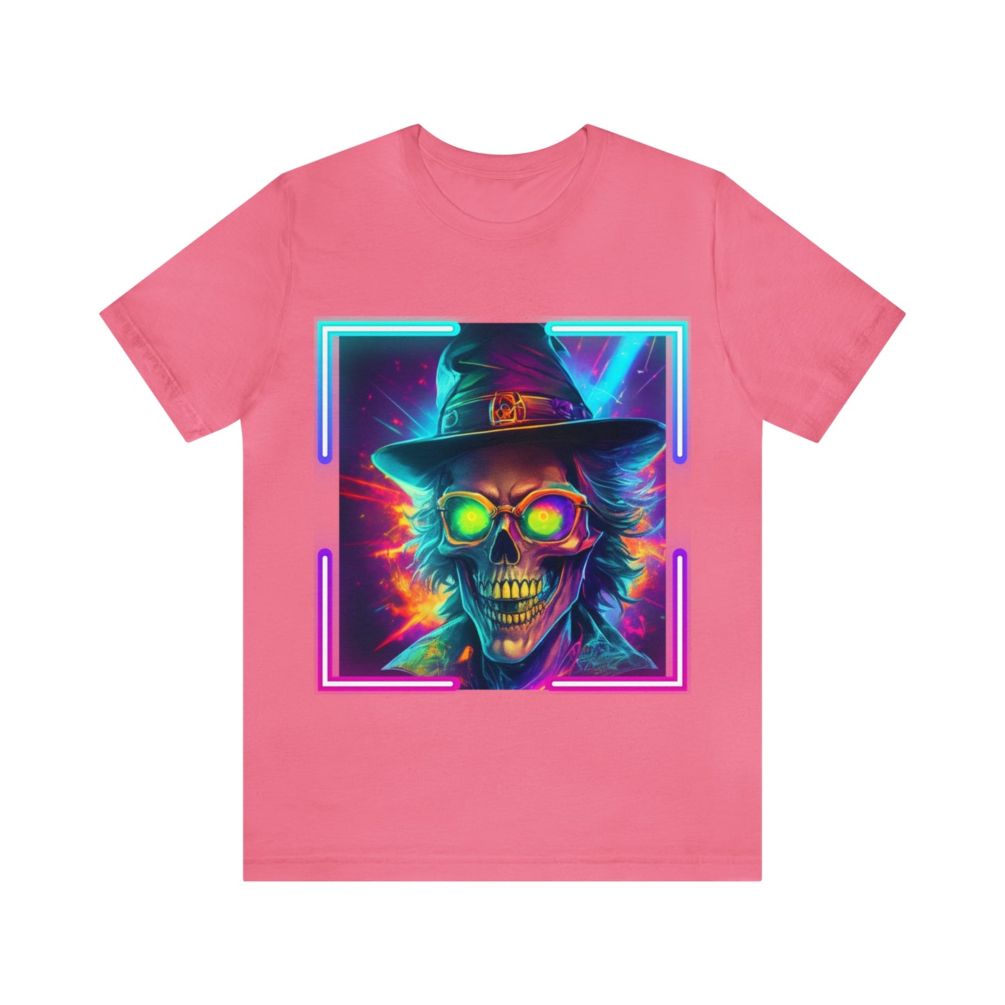Camiseta de manga corta unisex Jersey - Calaveras de brujas de Halloween - 04