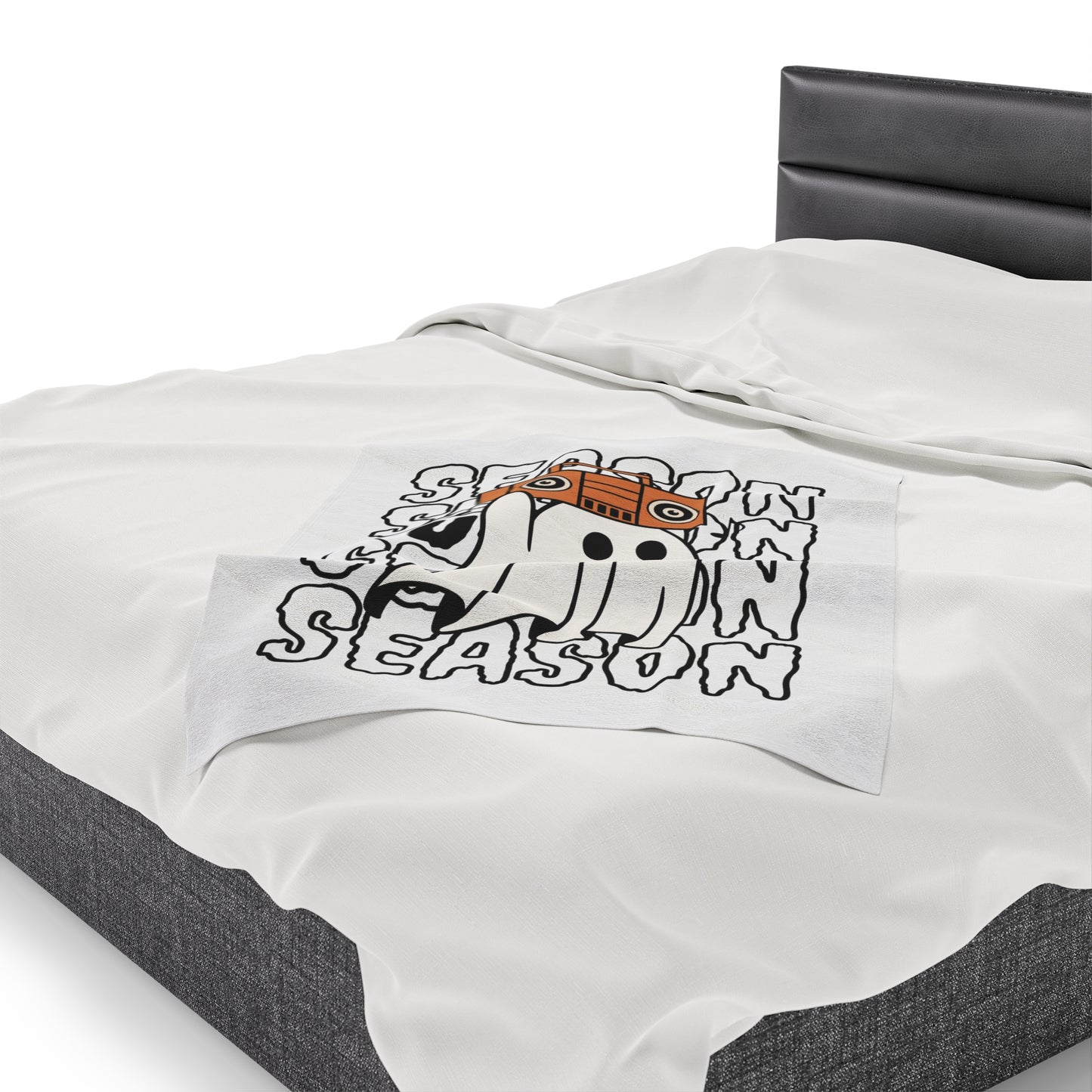 Couverture Peluche Velours - Halloween - Petit Fantôme - 15
