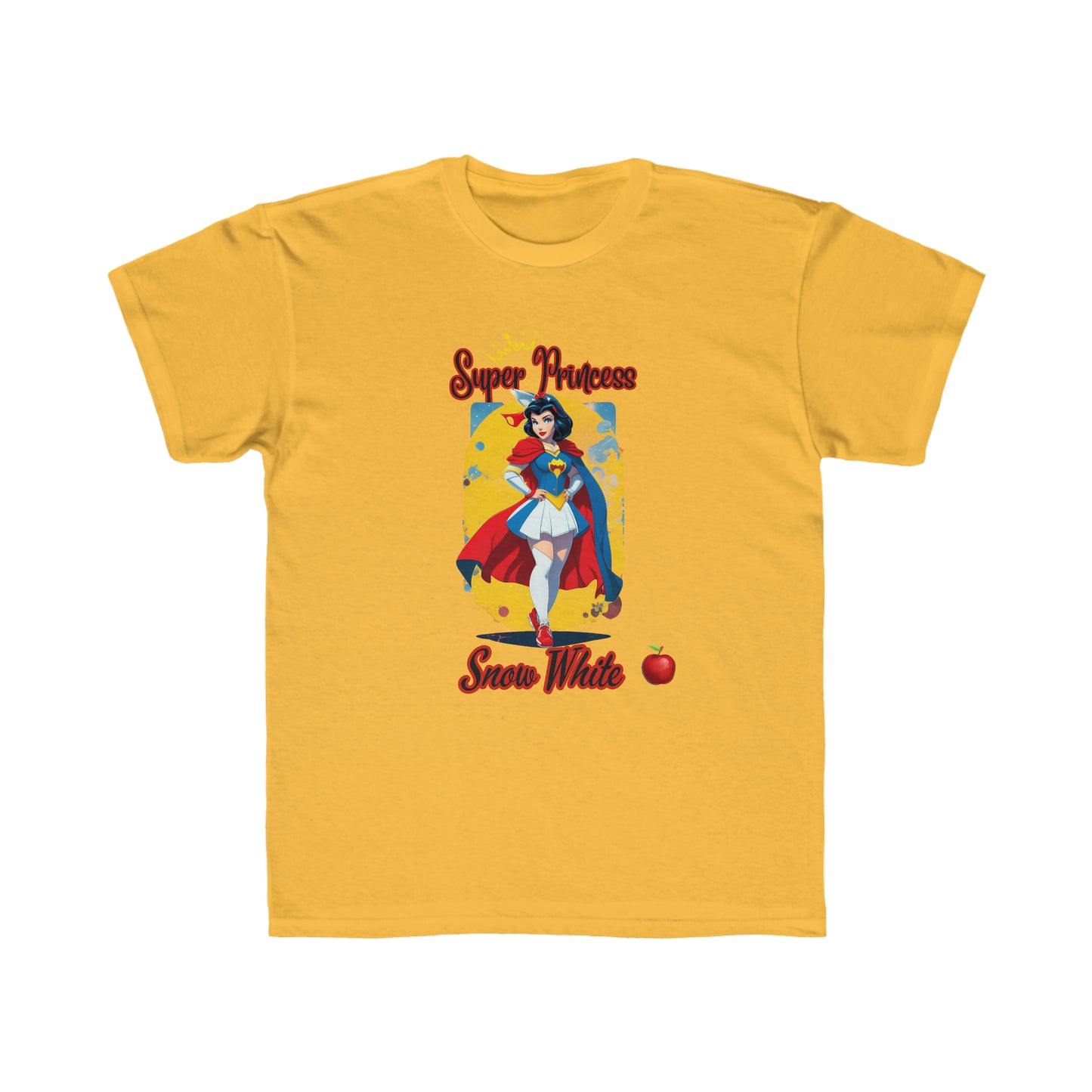 Camiseta de corte regular para niños - Princesas Heroína Blancanieves - 08