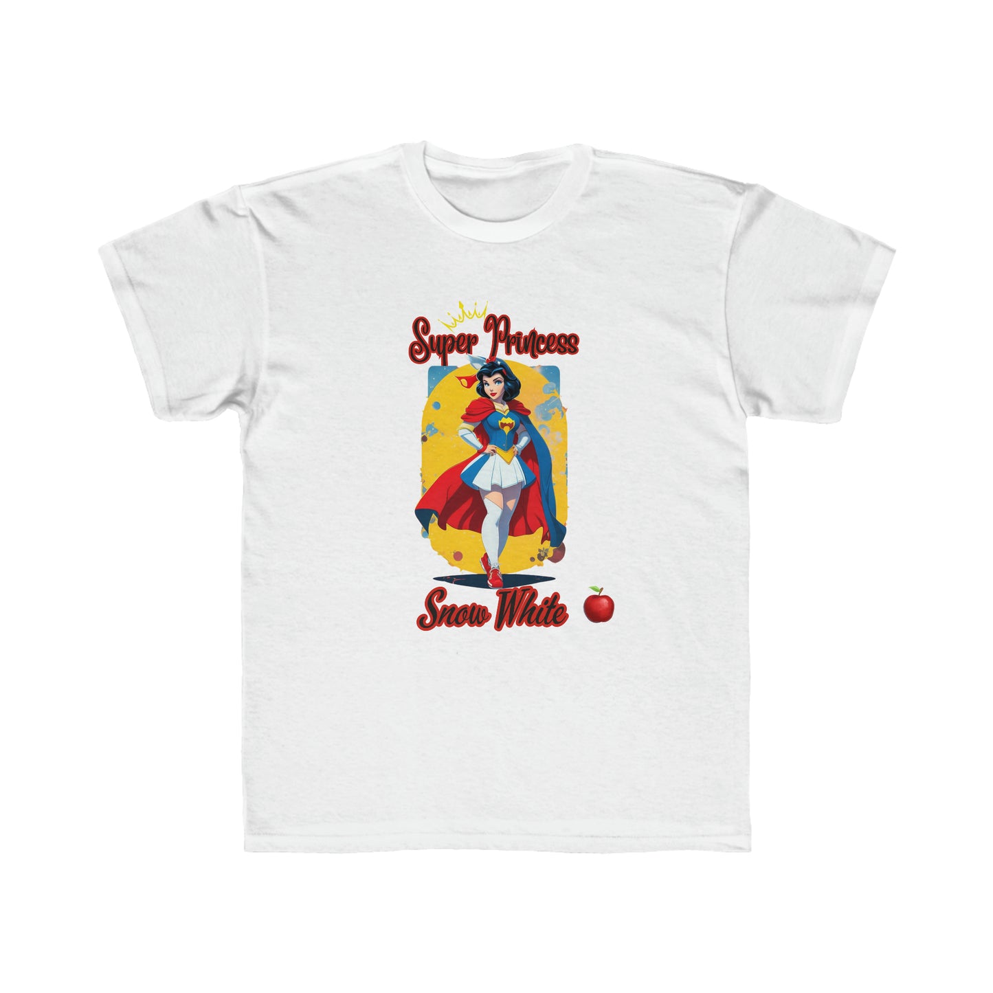 Camiseta de corte regular para niños - Princesas Heroína Blancanieves - 08