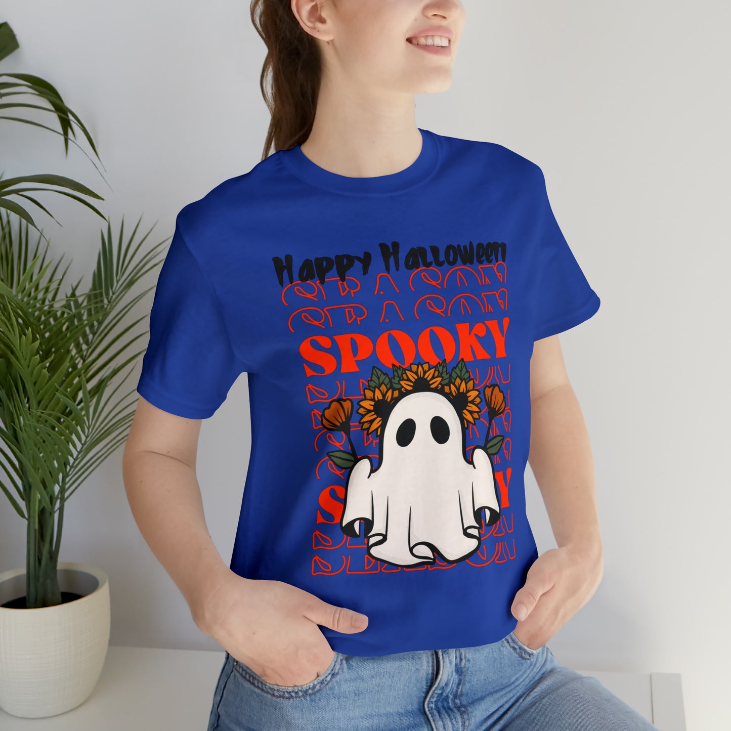 Camiseta de manga corta Unisex Jersey - Halloween - Pequeño Fantasma - 11