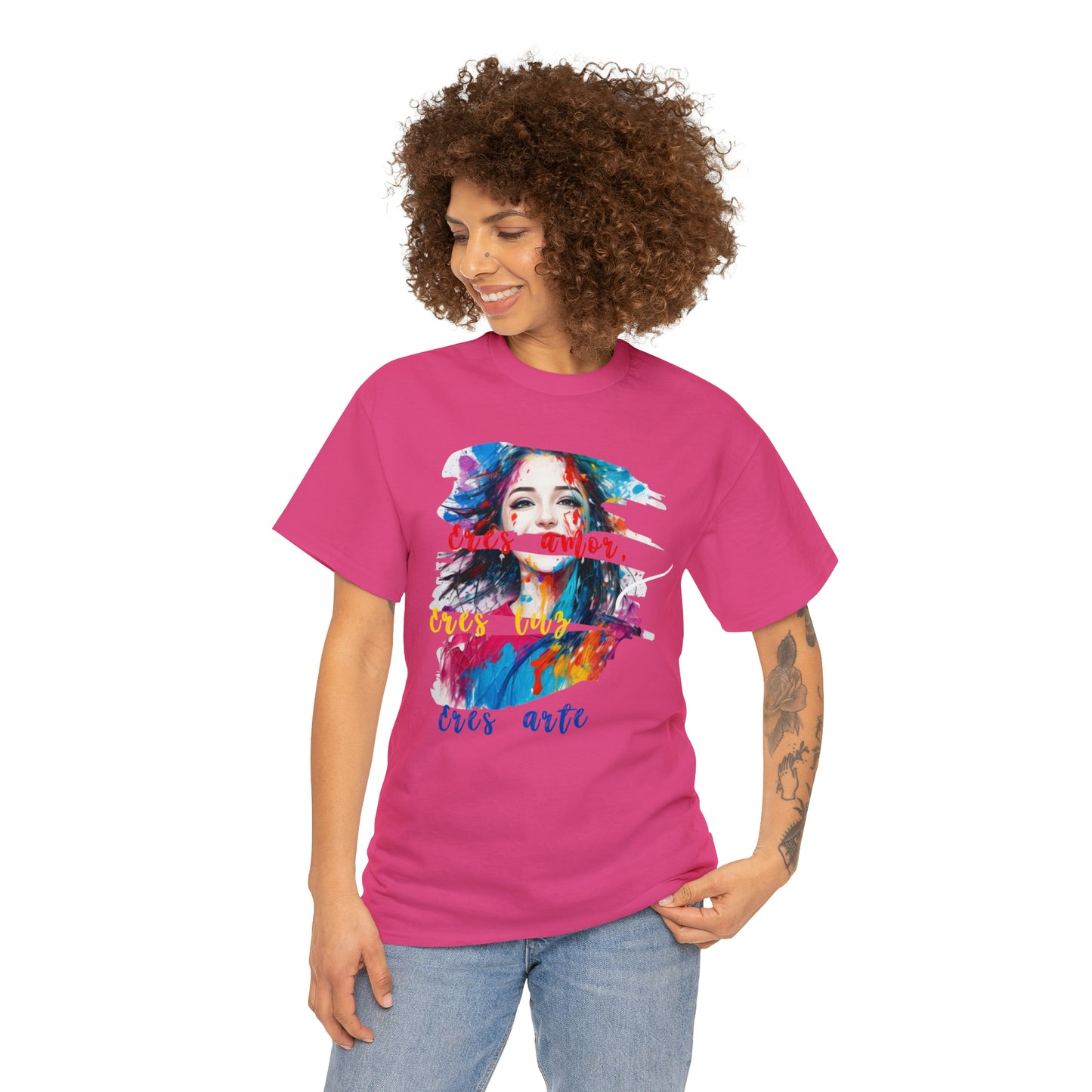 Camiseta unisex de algodón pesado - Amor y libertad - 04