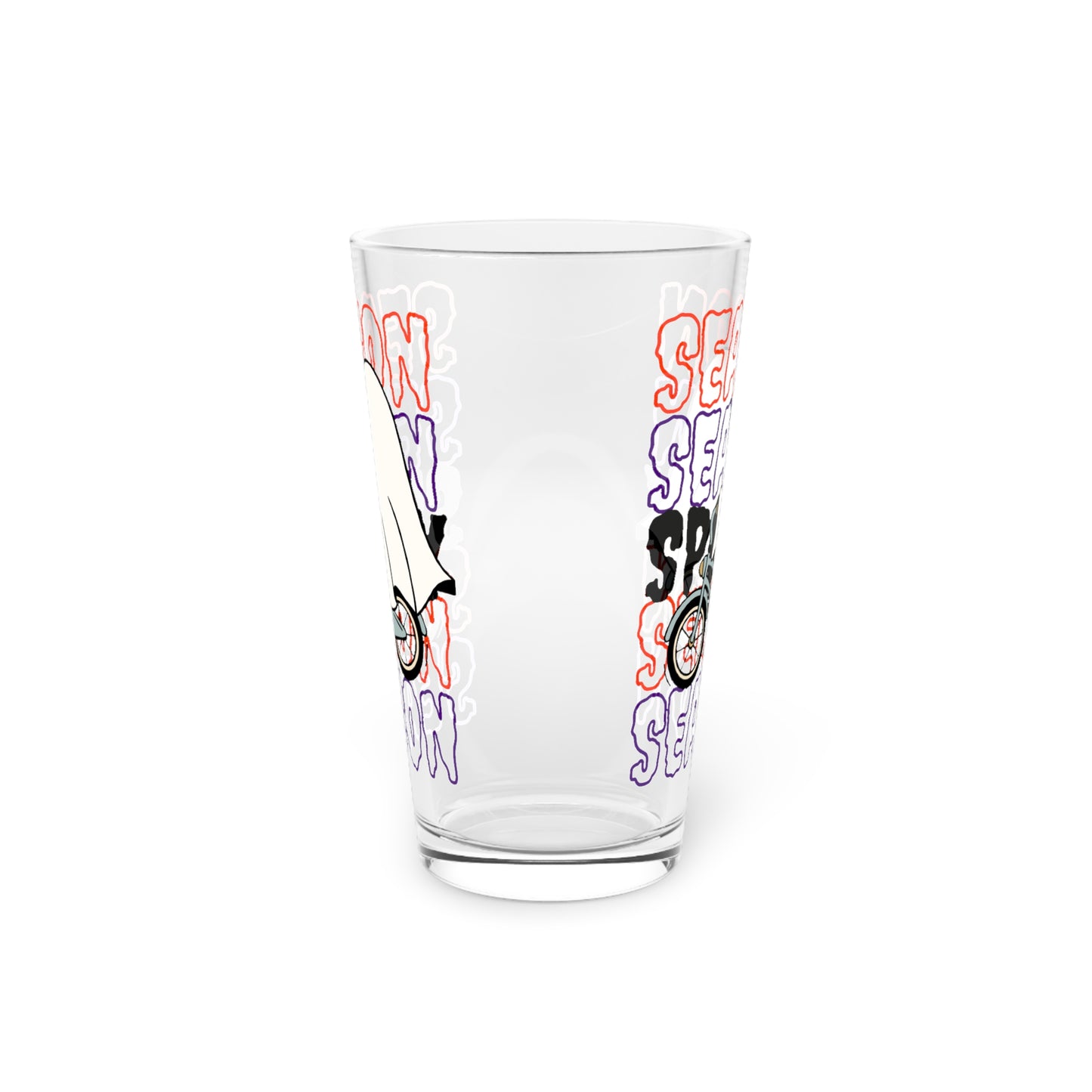 Vaso de pinta, 16 oz - Halloween - Pequeño fantasma - 18