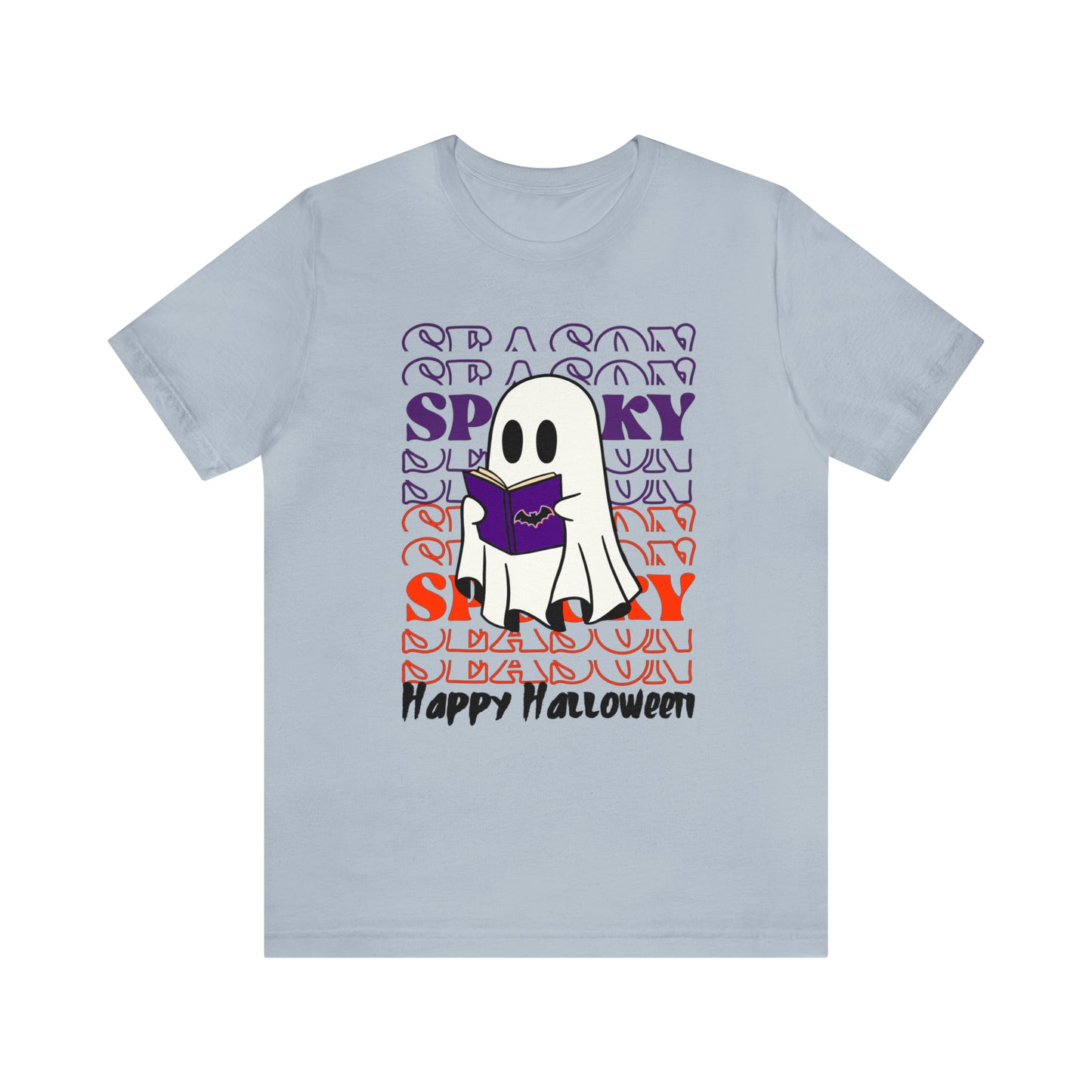 Tee-shirt à manches courtes en jersey unisexe - Halloween - Petit Fantôme - 07