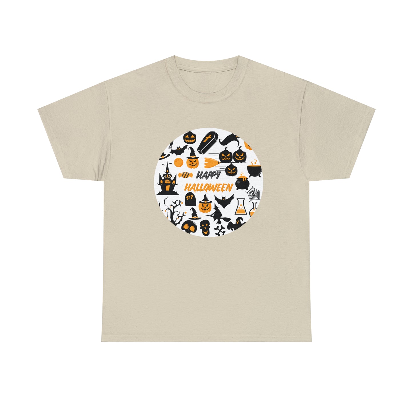 Tee-shirt unisexe en coton lourd - Joyeux Halloween