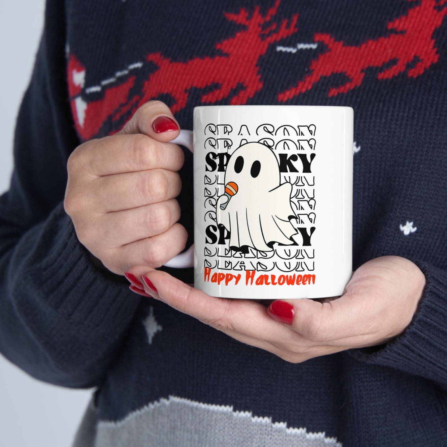 Taza de Cerámica 11oz - Halloween - Pequeño Fantasma - 06