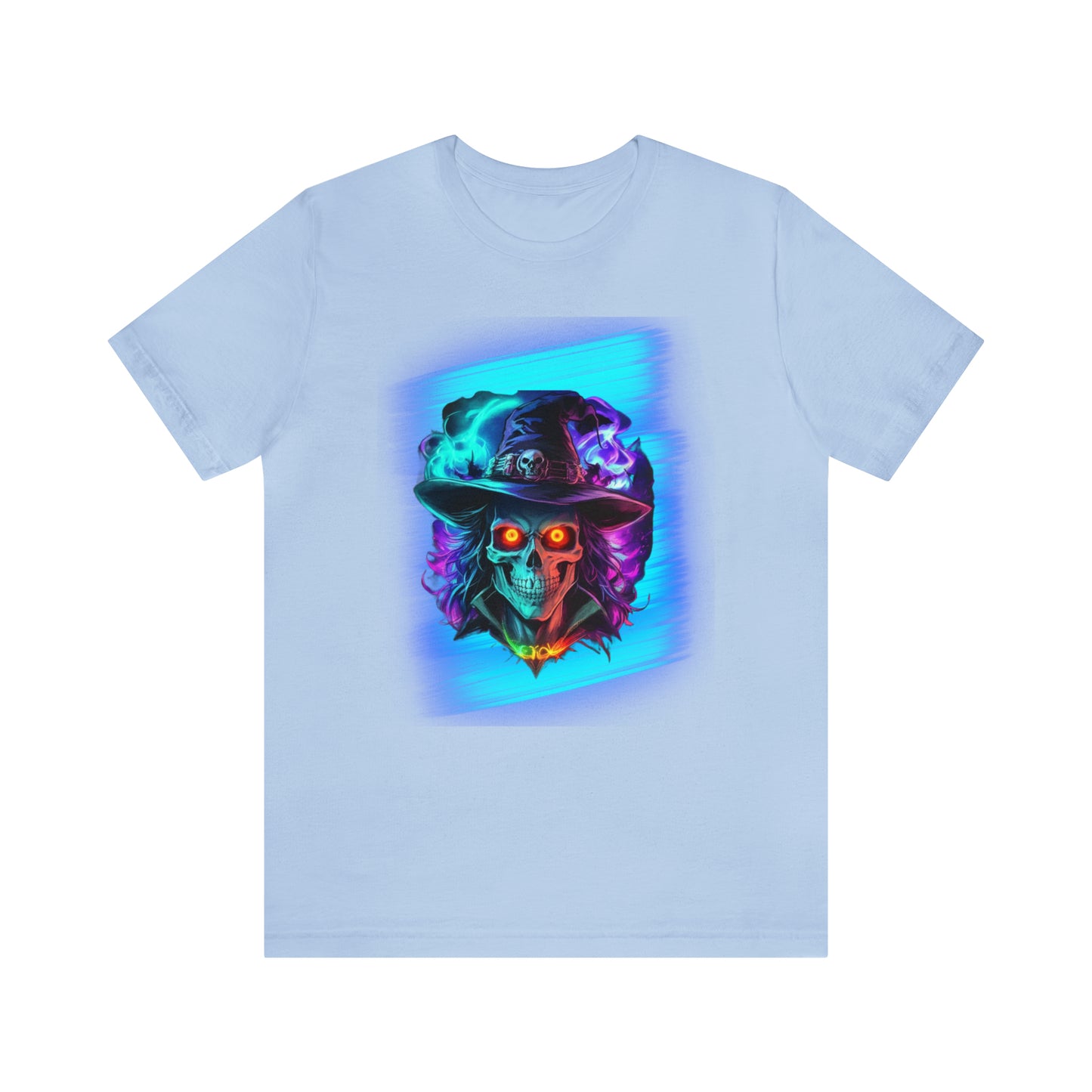 Camiseta de manga corta unisex Jersey - Calaveras de brujas de Halloween - 08