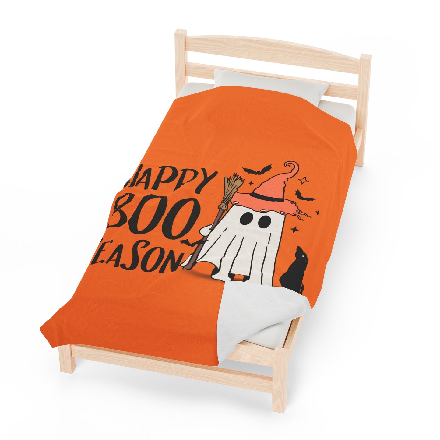 Manta de felpa de pana - Halloween - Pequeño fantasma - 22-01