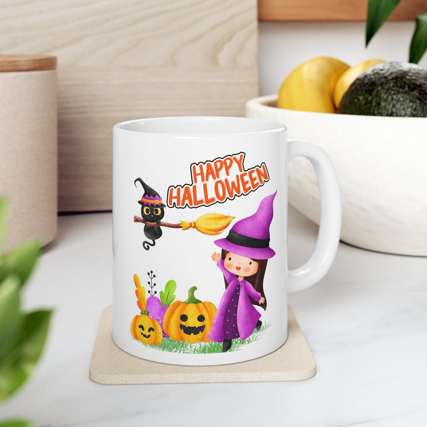 Mug en céramique 11oz - Halloween - Jeune sorcière - 02