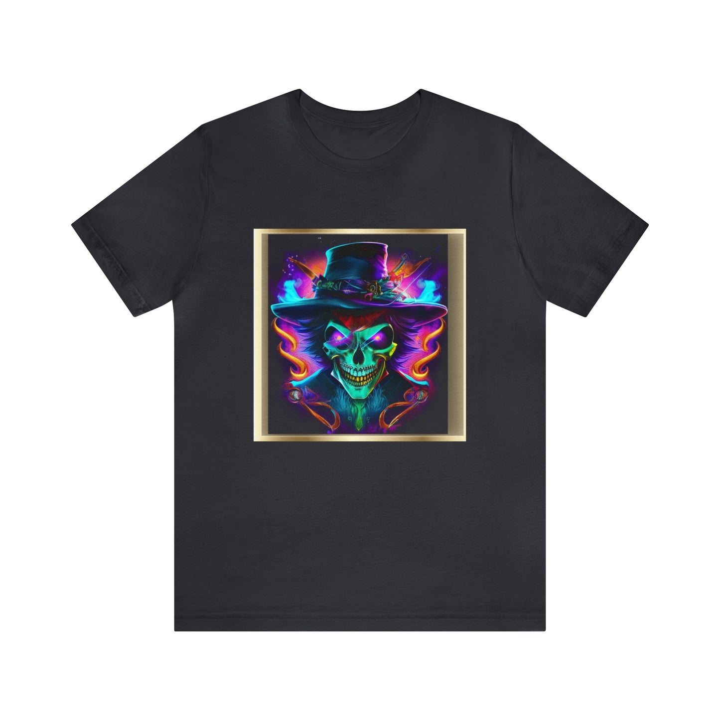 Camiseta de manga corta unisex Jersey - Calaveras de brujas de Halloween - 09