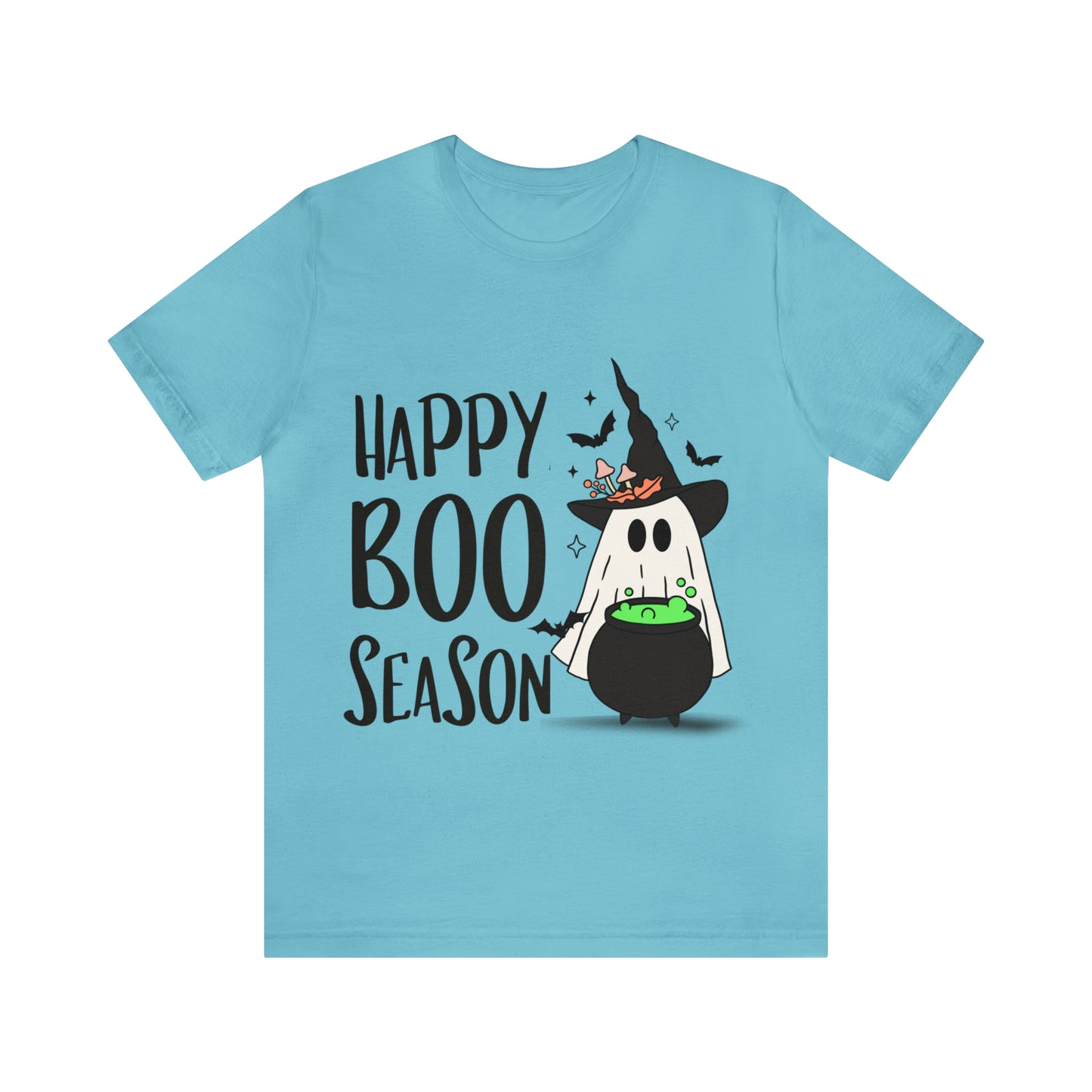 Tee-shirt à manches courtes en jersey unisexe - Halloween - Petit Fantôme - 20