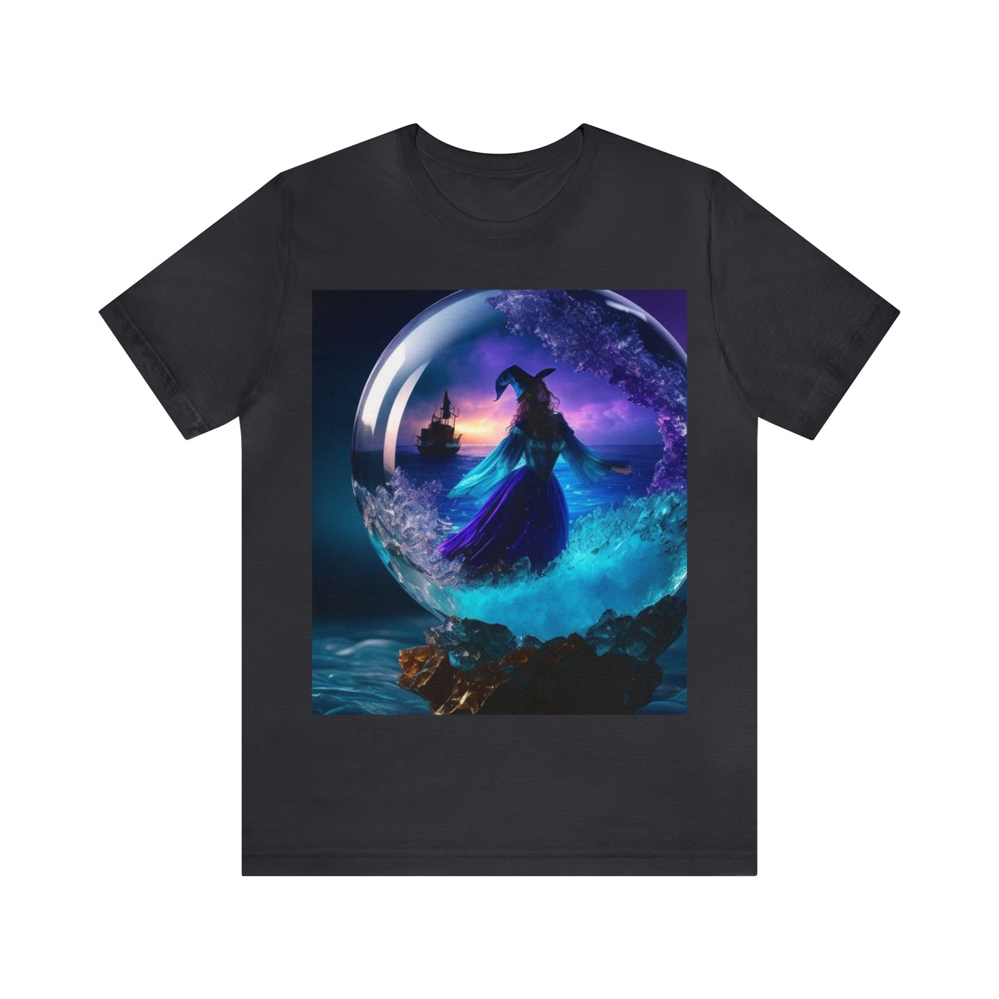 Camiseta de manga corta unisex Jersey - Halloween Witch AI - 01