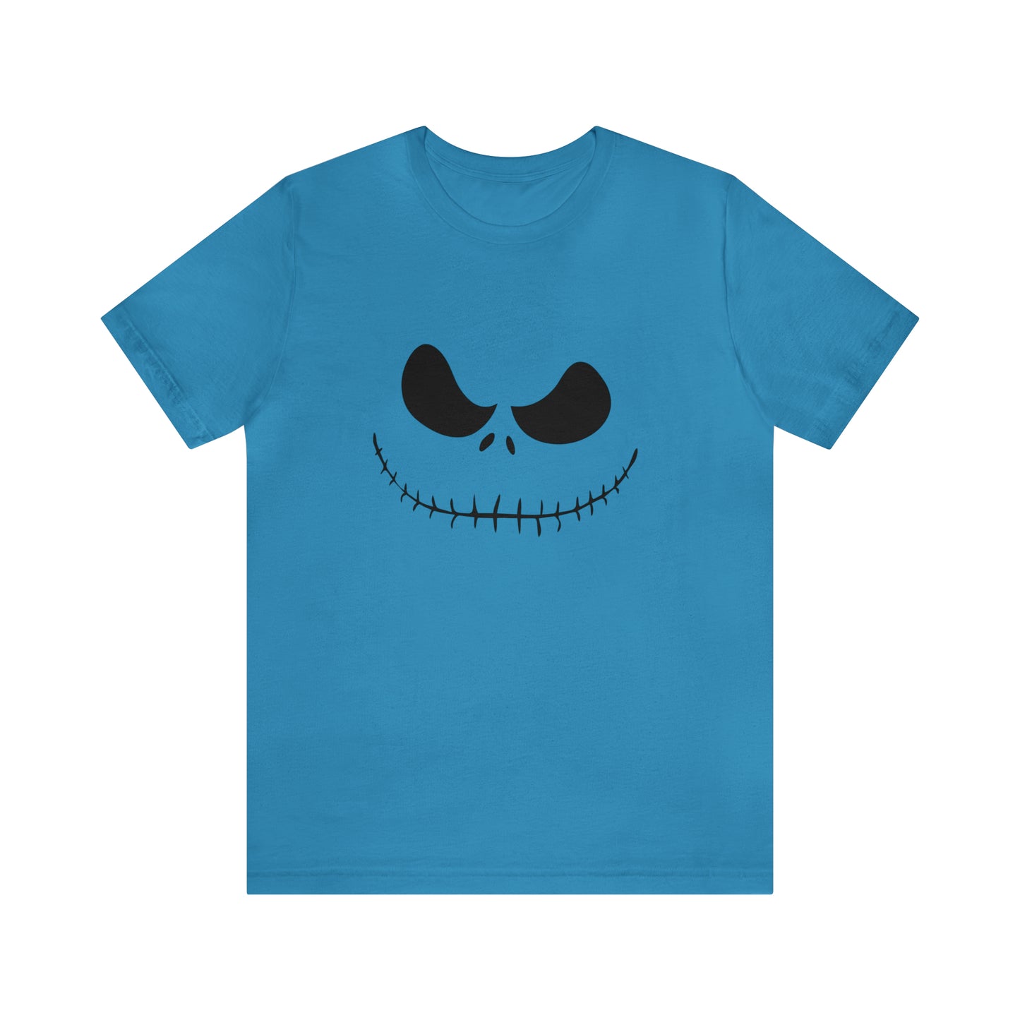 Camiseta de manga corta Unisex Jersey - Cara de terror de Halloween - 02