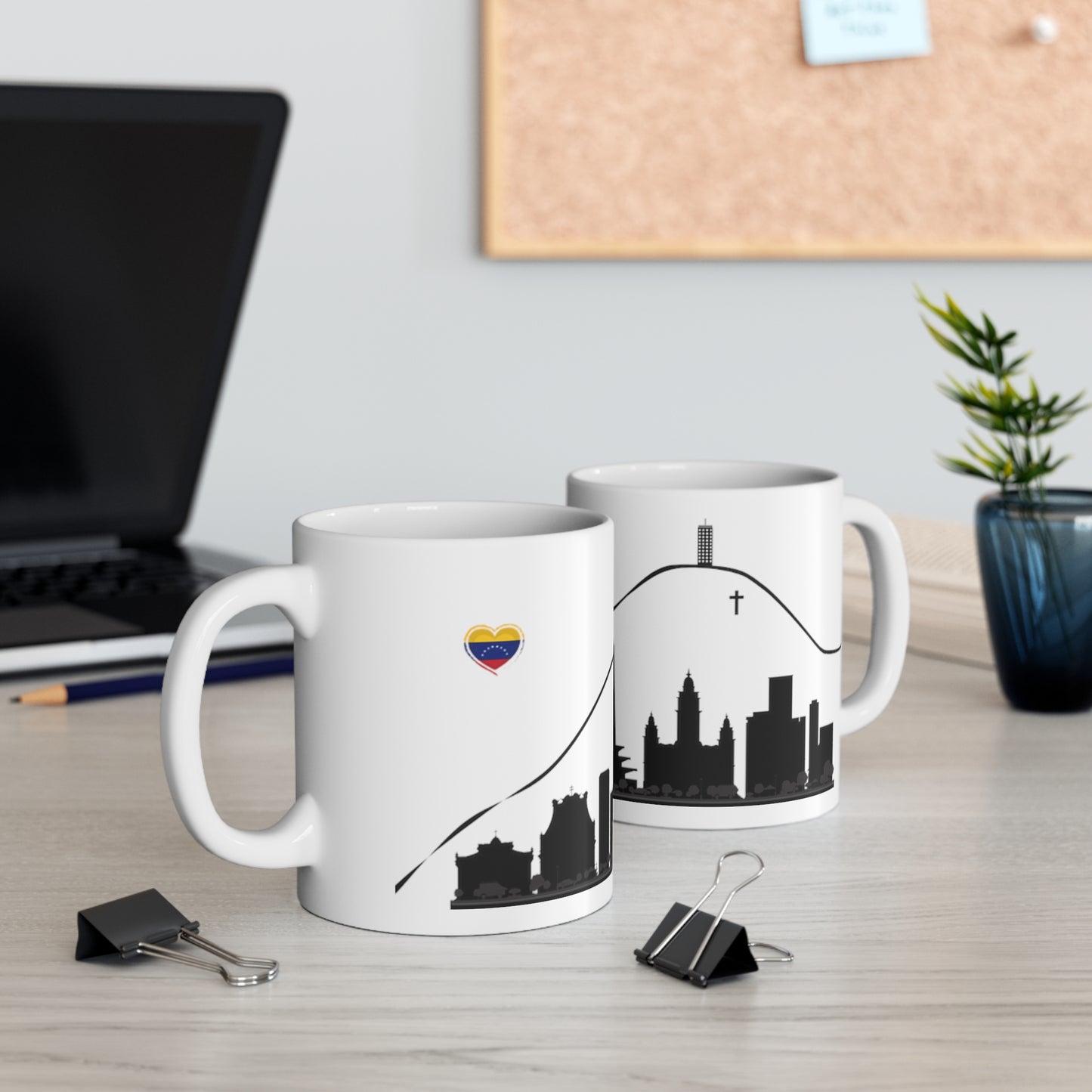 Taza de Cerámica 11 oz - Silueta de Caracas