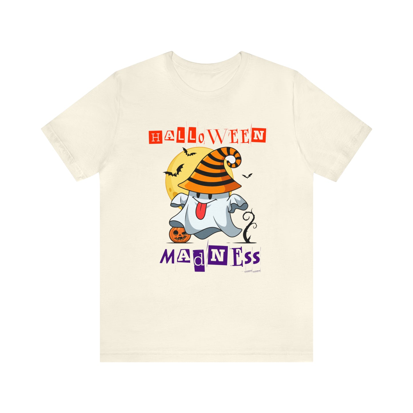 Camiseta de manga corta de jersey unisex - Halloween - Pequeño fantasma - 04