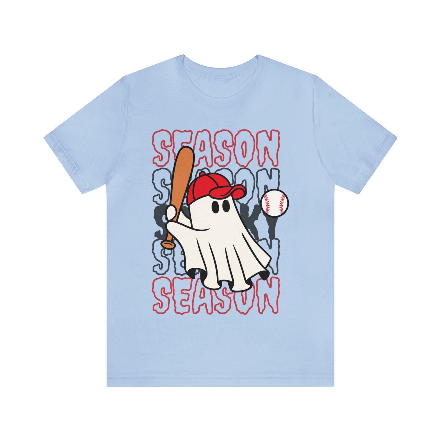 Tee-shirt à manches courtes en jersey unisexe - Halloween - Petit Fantôme - 19