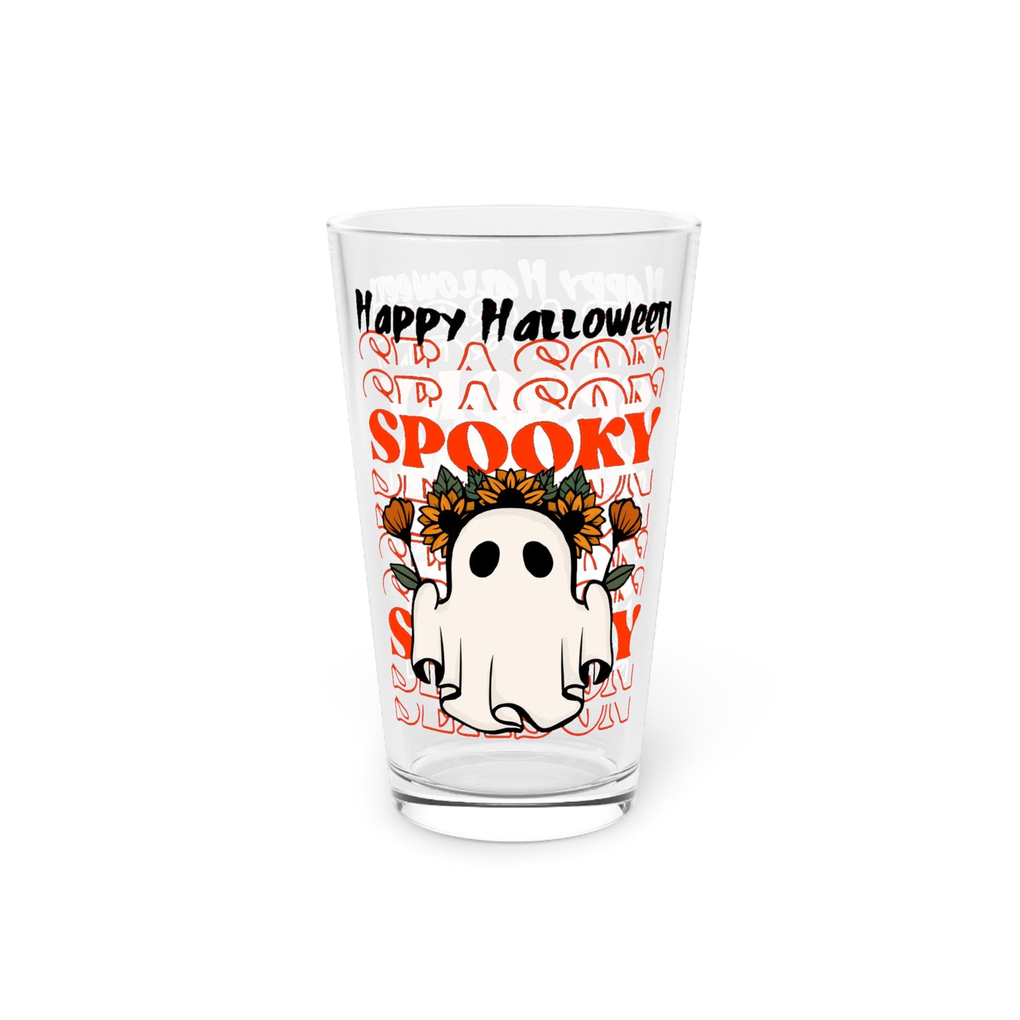 Vaso de pinta, 16 oz - Halloween - Pequeño fantasma - 11