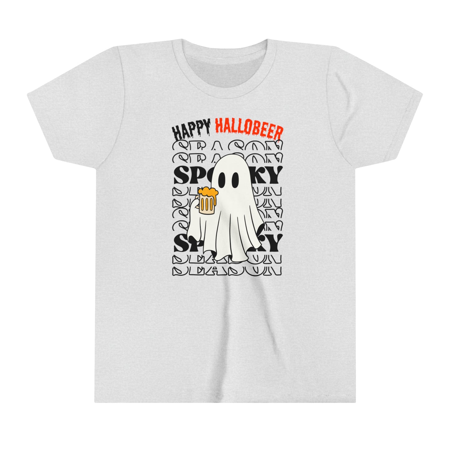 T-shirt à manches courtes pour jeunes - Halloween - Petit Fantôme - 01